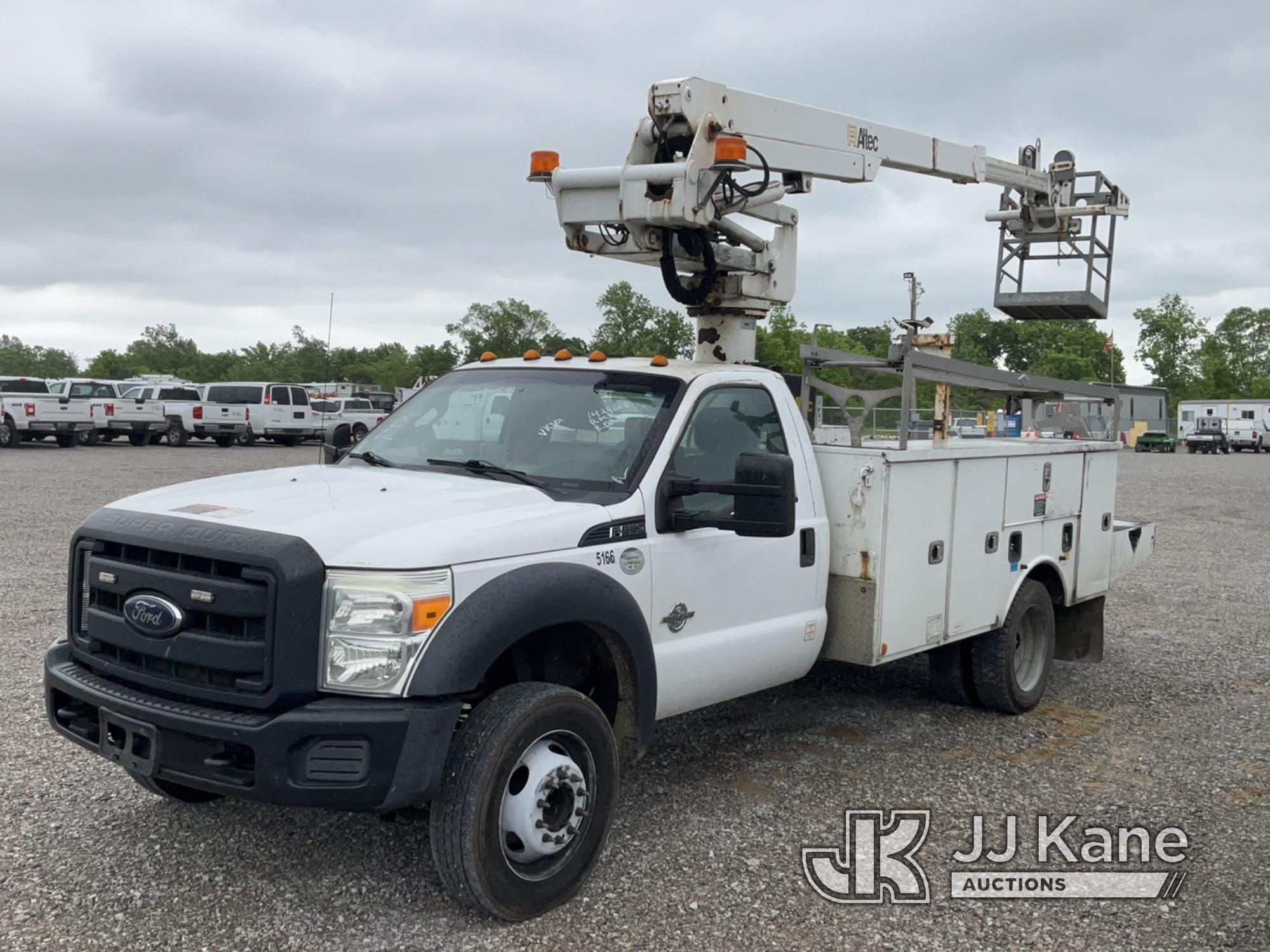 (Verona, KY) Altec AT235P, Telescopic Non-Insulated Cable Placing Bucket Truck mounted behind cab on