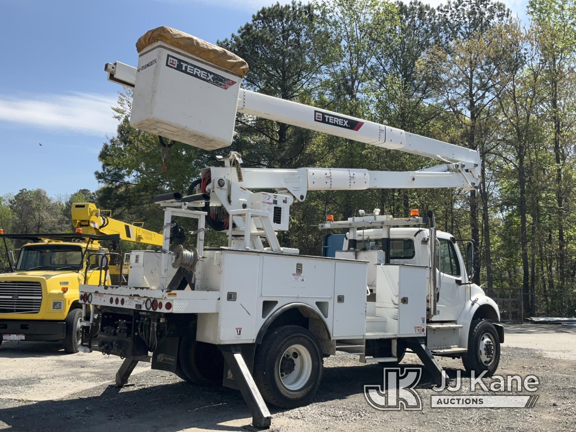 (Charlotte, NC) HiRanger TC55-MH, Material Handling Bucket Truck rear mounted on 2019 Freightliner M