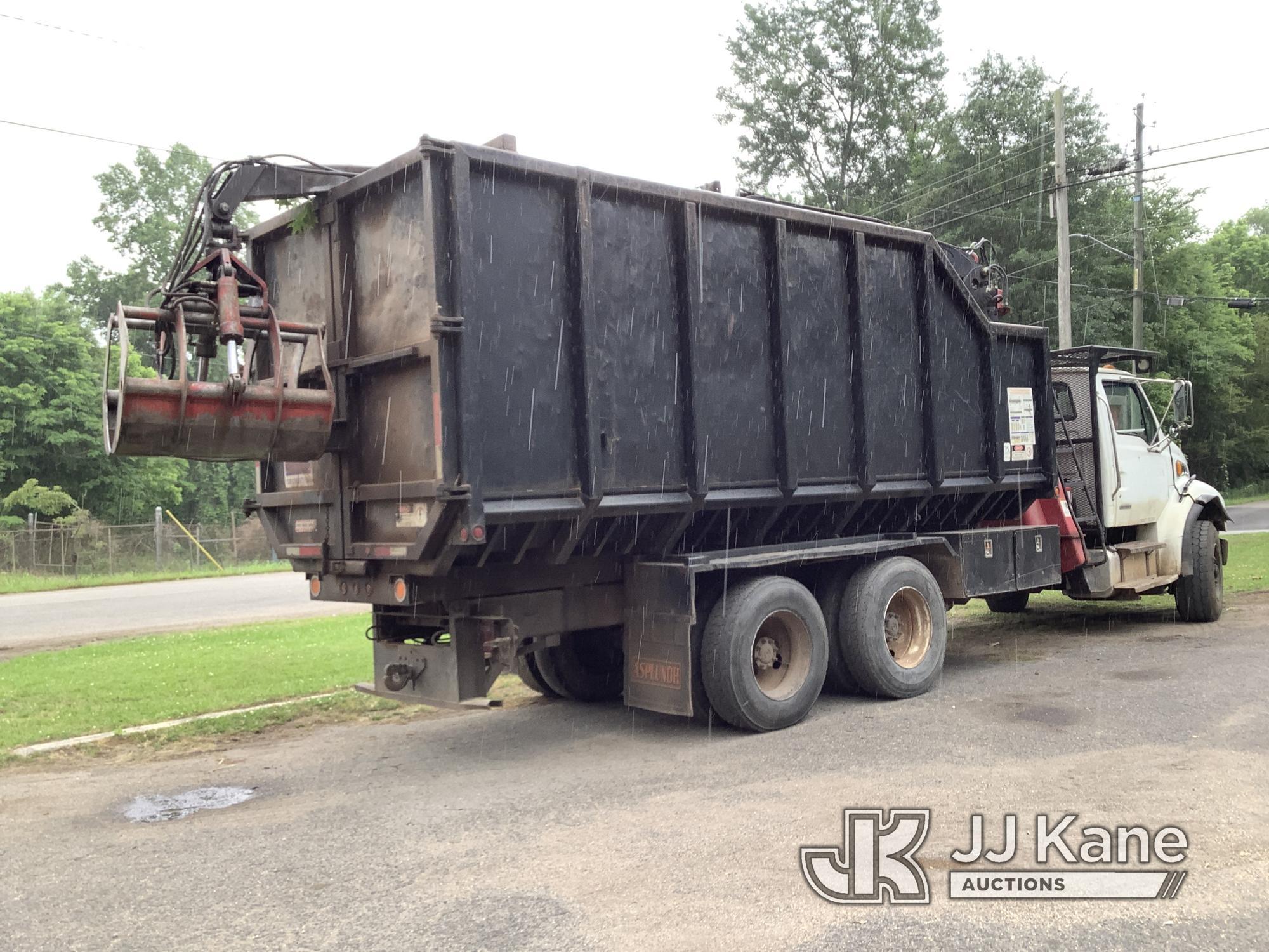 (Graysville, AL) Prentice 2124, Grappleboom Crane mounted behind cab on 2007 Sterling Acterra Dump D