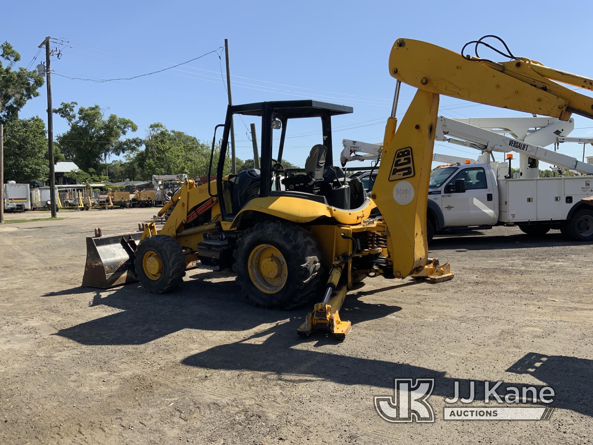 (Tampa, FL) 2003 JCB 214 Tractor Loader Extendahoe Runs, Moves & Operates) (Hydraulic Leak, Bad Brak