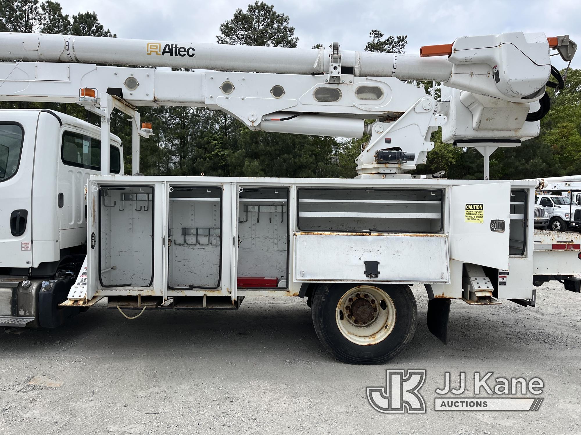 (Chester, VA) Altec AA55E, Material Handling Bucket Truck rear mounted on 2015 Freightliner M2 106 U