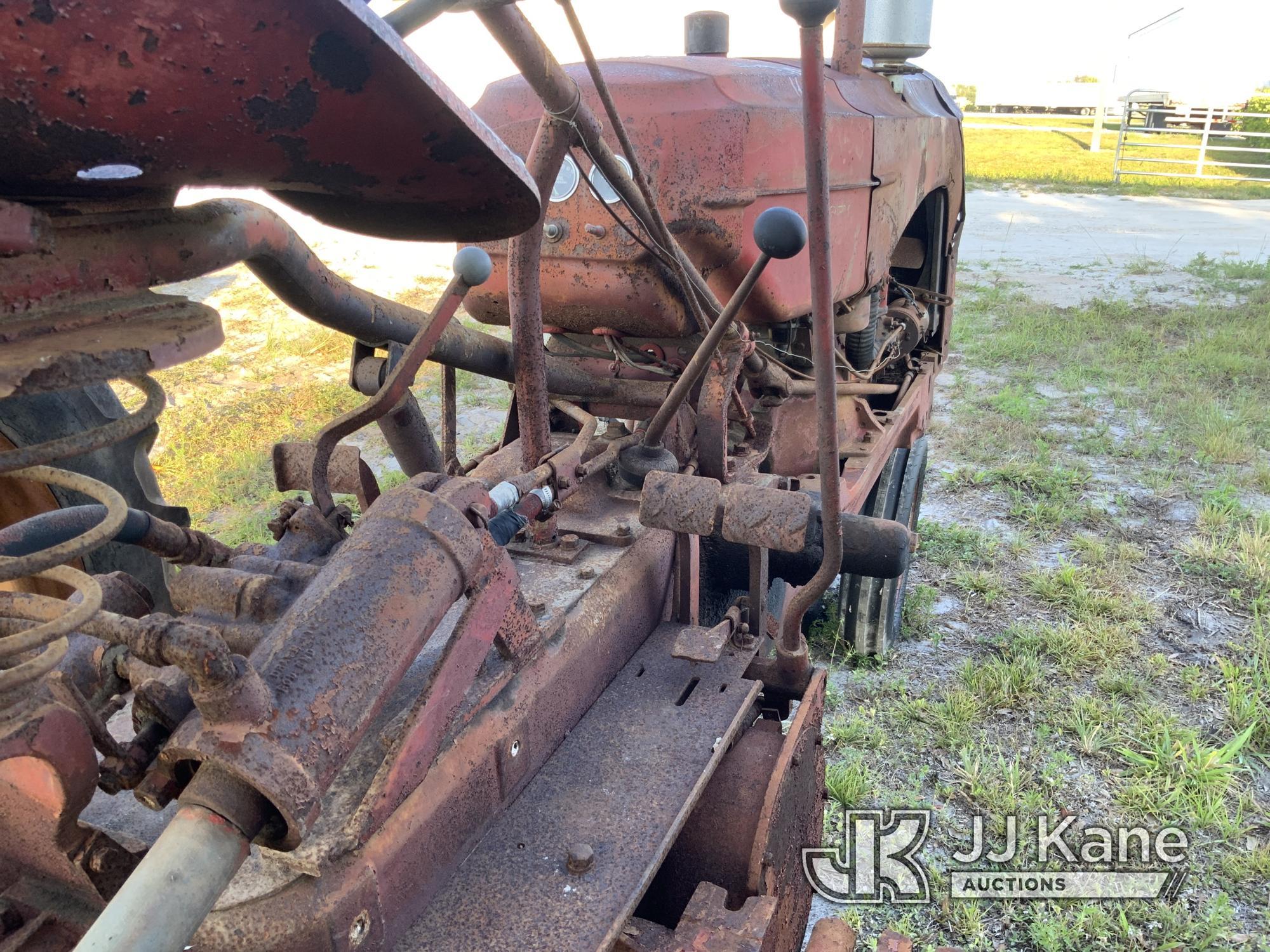 (Westlake, FL) 1950 Massey Harris Utility Tractor Not Running, Condition Unknown