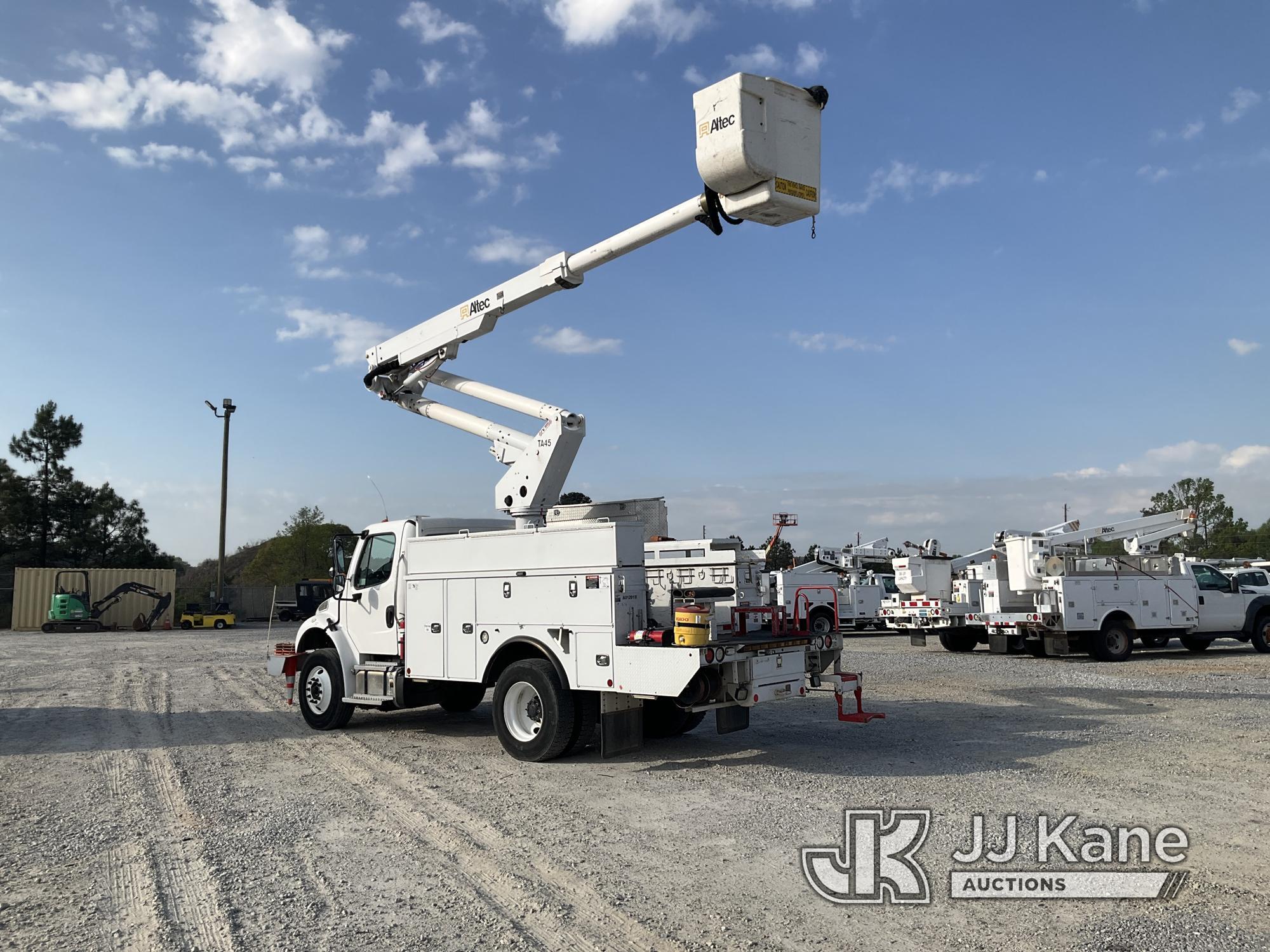 (Villa Rica, GA) Altec TA45P, Articulating & Telescopic Bucket Truck mounted behind cab on 2018 Frei