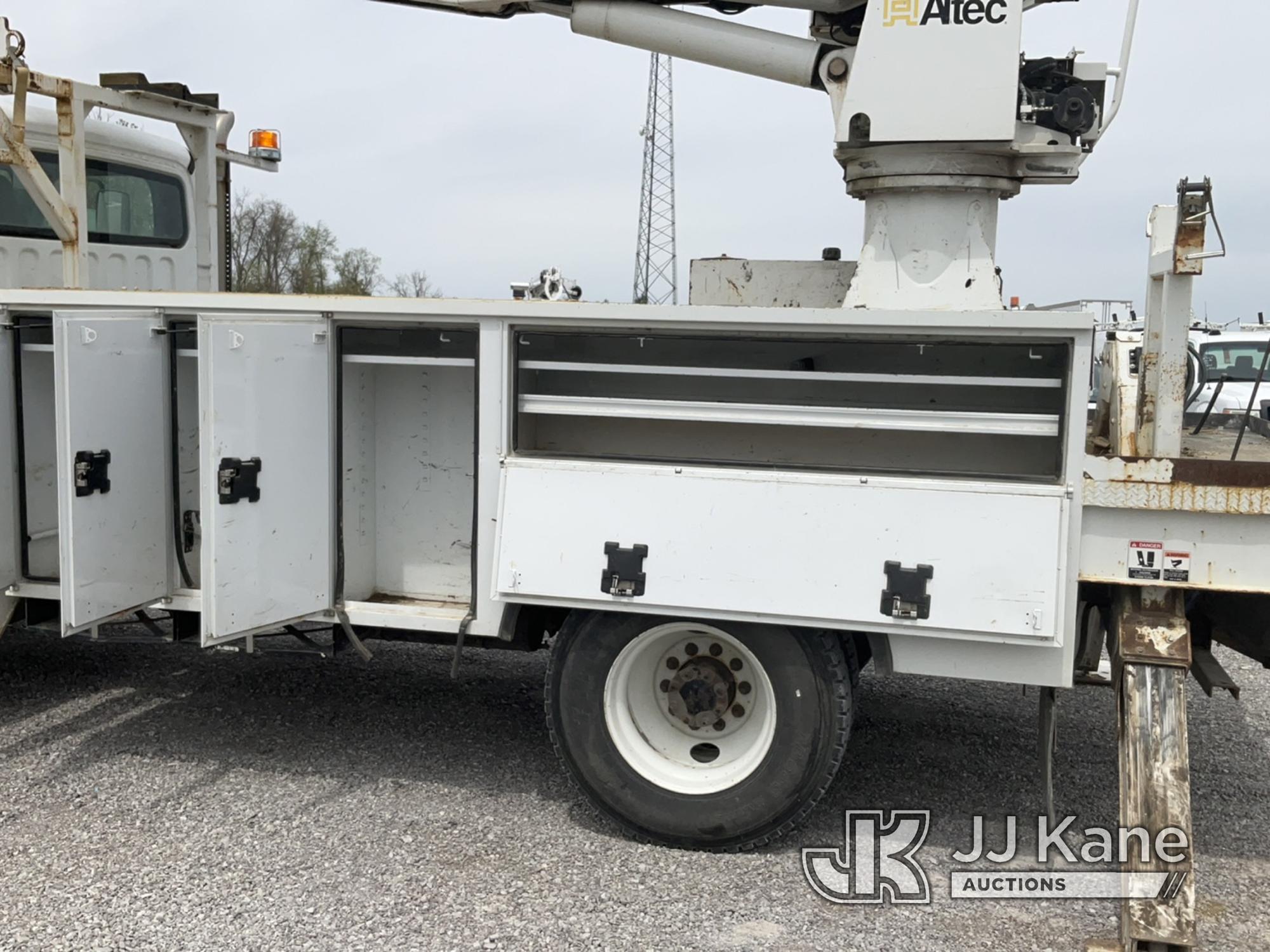 (Verona, KY) Altec DC47-TR, Digger Derrick rear mounted on 2016 Freightliner M2 106 4x4 Utility Truc