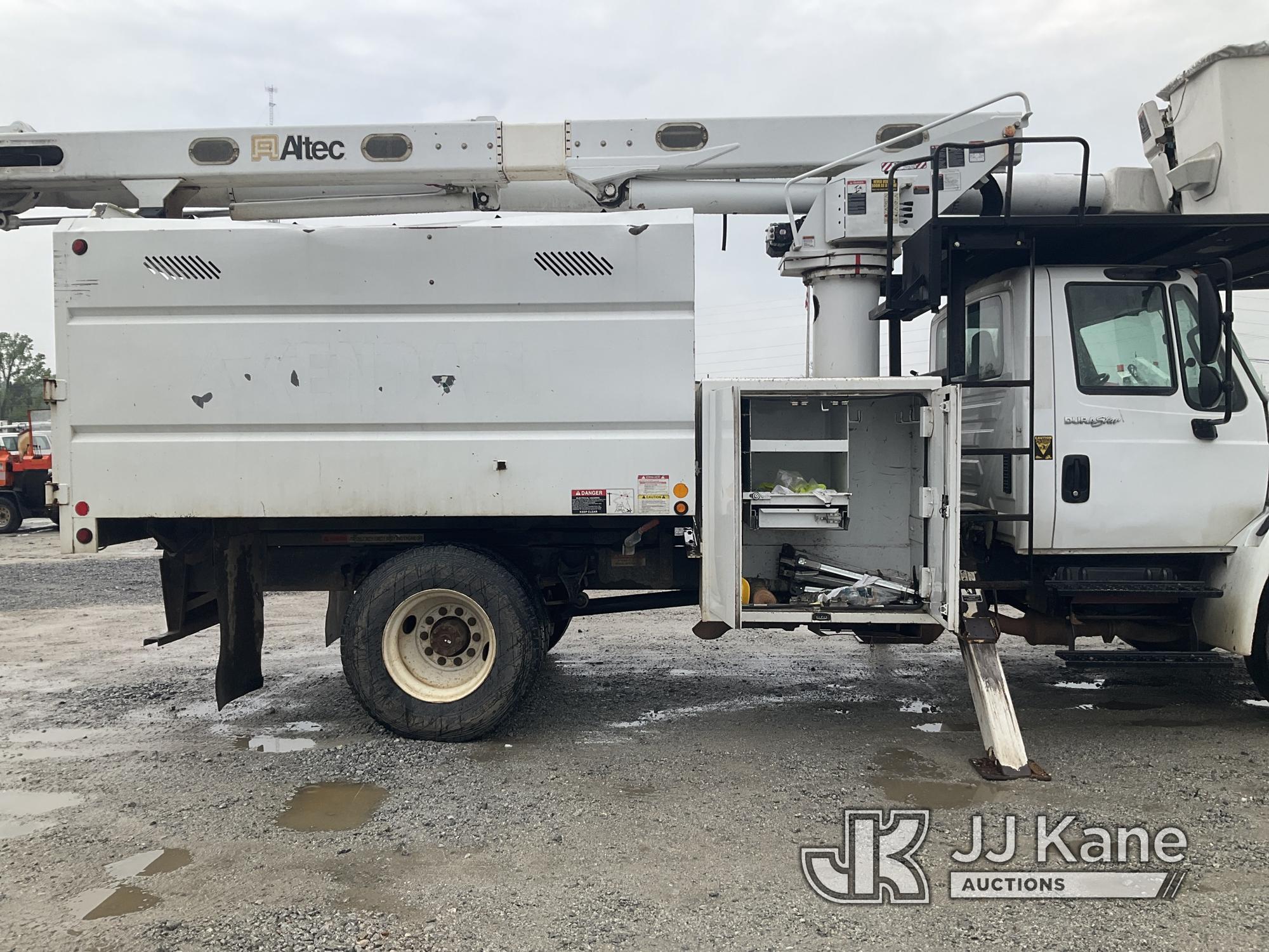 (Villa Rica, GA) Altec LRV-56, Over-Center Bucket Truck mounted behind cab on 2013 International 430