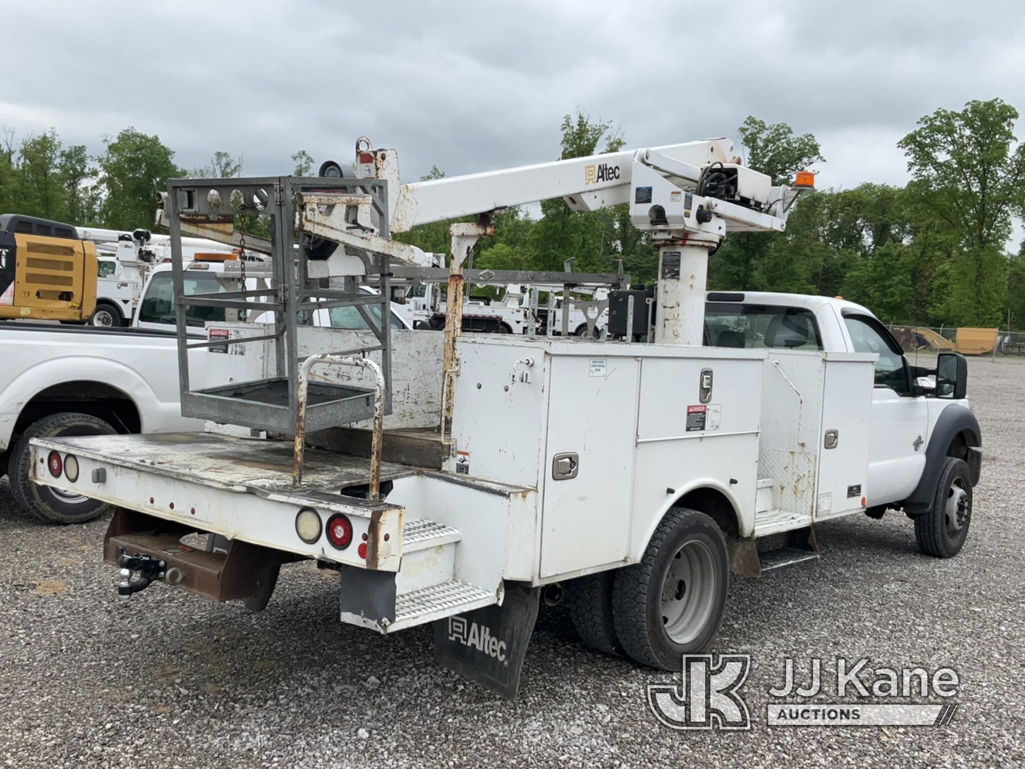 (Verona, KY) Altec AT235P, Telescopic Non-Insulated Cable Placing Bucket Truck mounted behind cab on