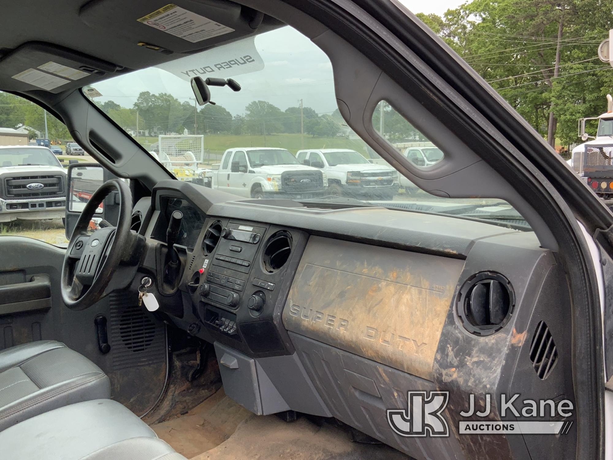 (Shelby, NC) Altec AT37G, Articulating & Telescopic Bucket Truck mounted behind cab on 2014 Ford F55