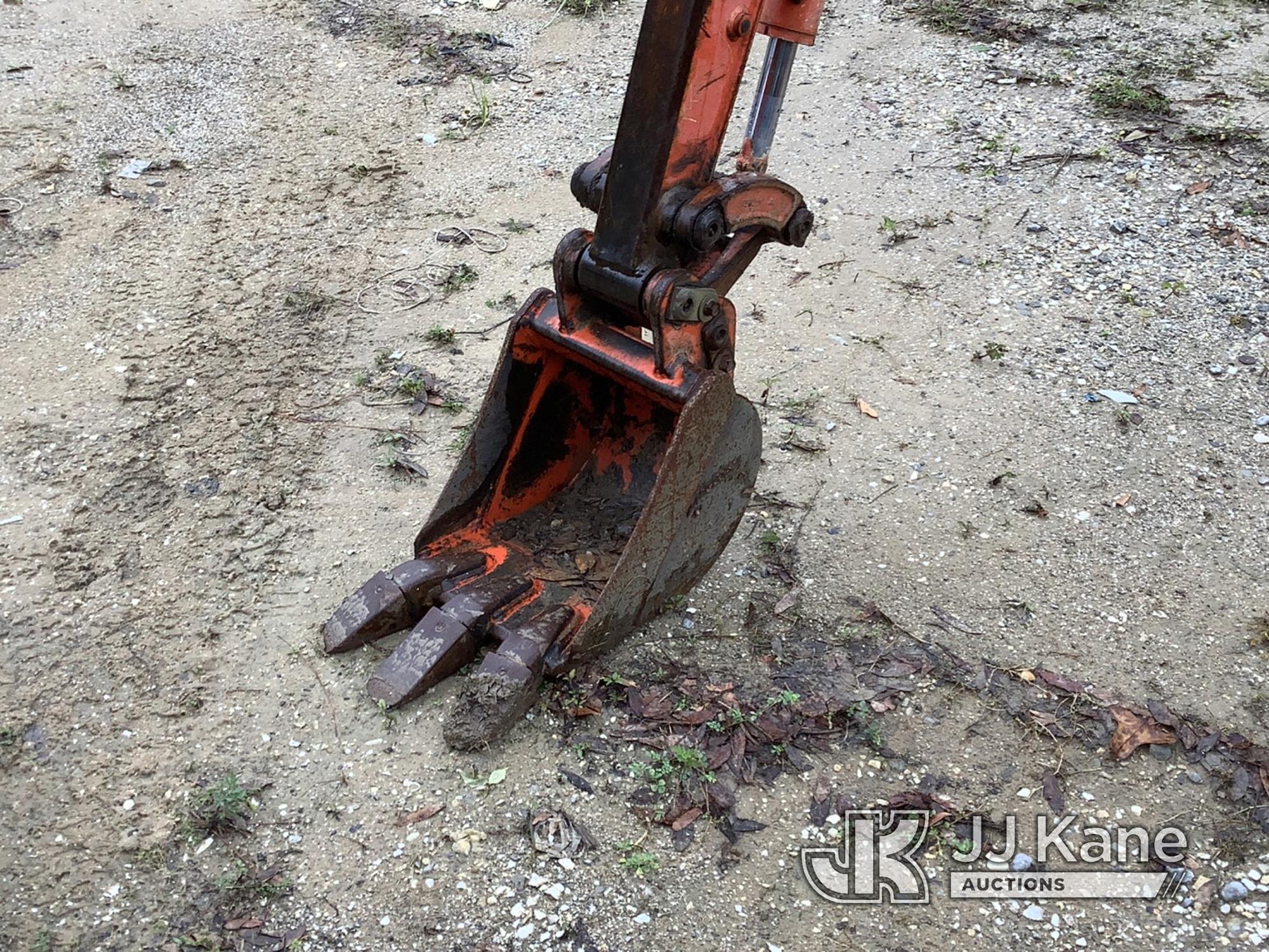 (Pensacola, FL) 2014 Kubota U17 Mini Hydraulic Excavator Runs, Moves & Operates) (Jump To Start, Una