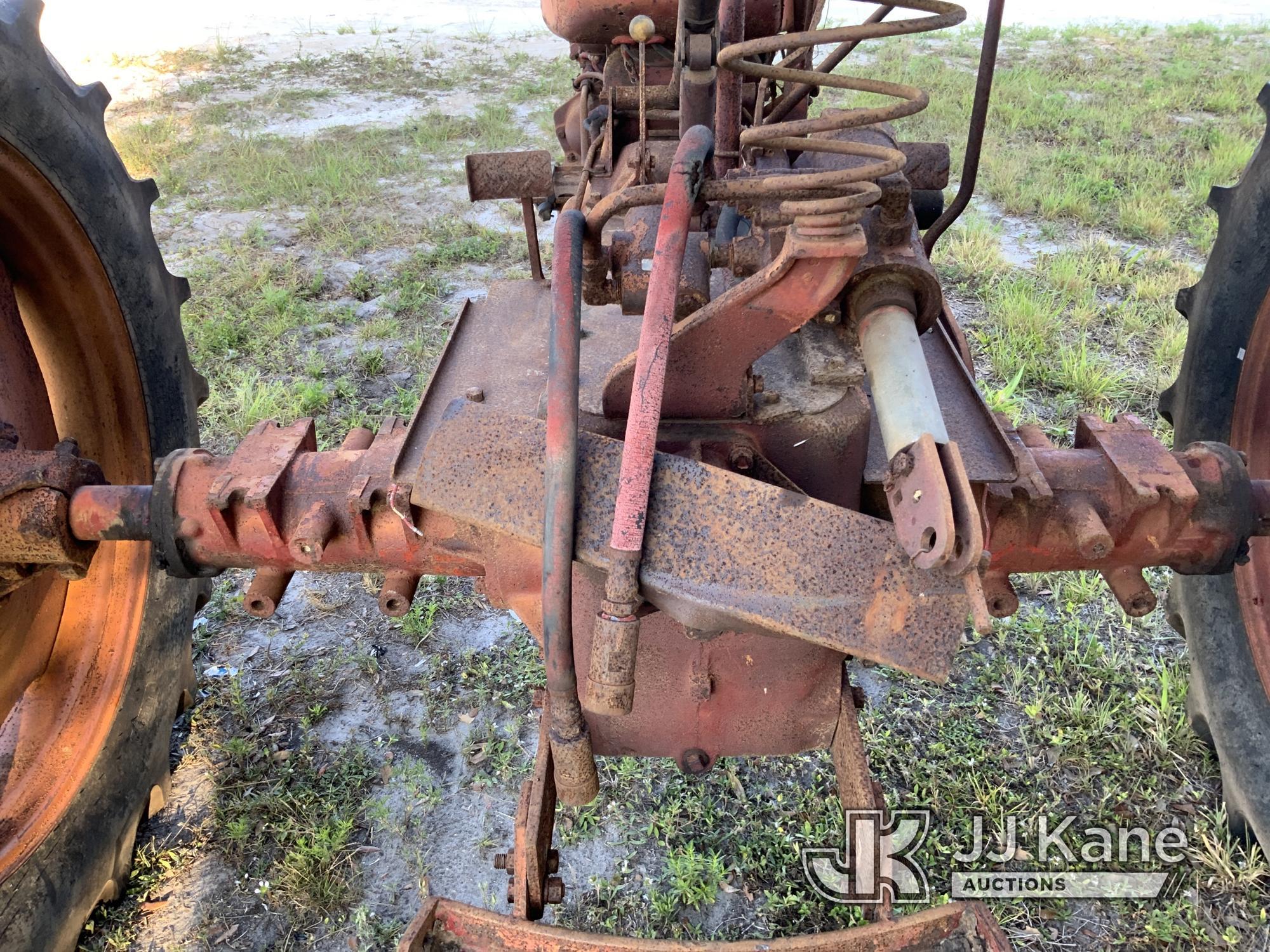 (Westlake, FL) 1950 Massey Harris Utility Tractor Not Running, Condition Unknown