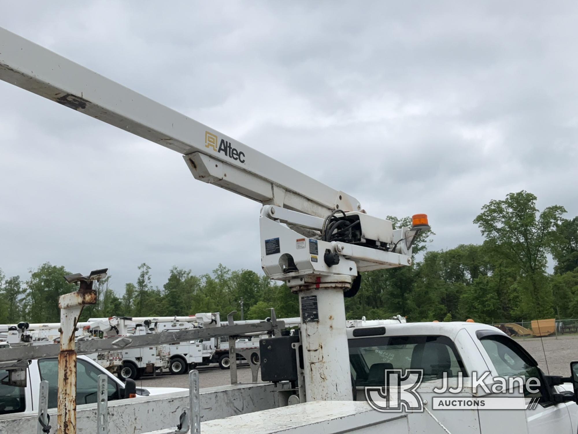 (Verona, KY) Altec AT235P, Telescopic Non-Insulated Cable Placing Bucket Truck mounted behind cab on
