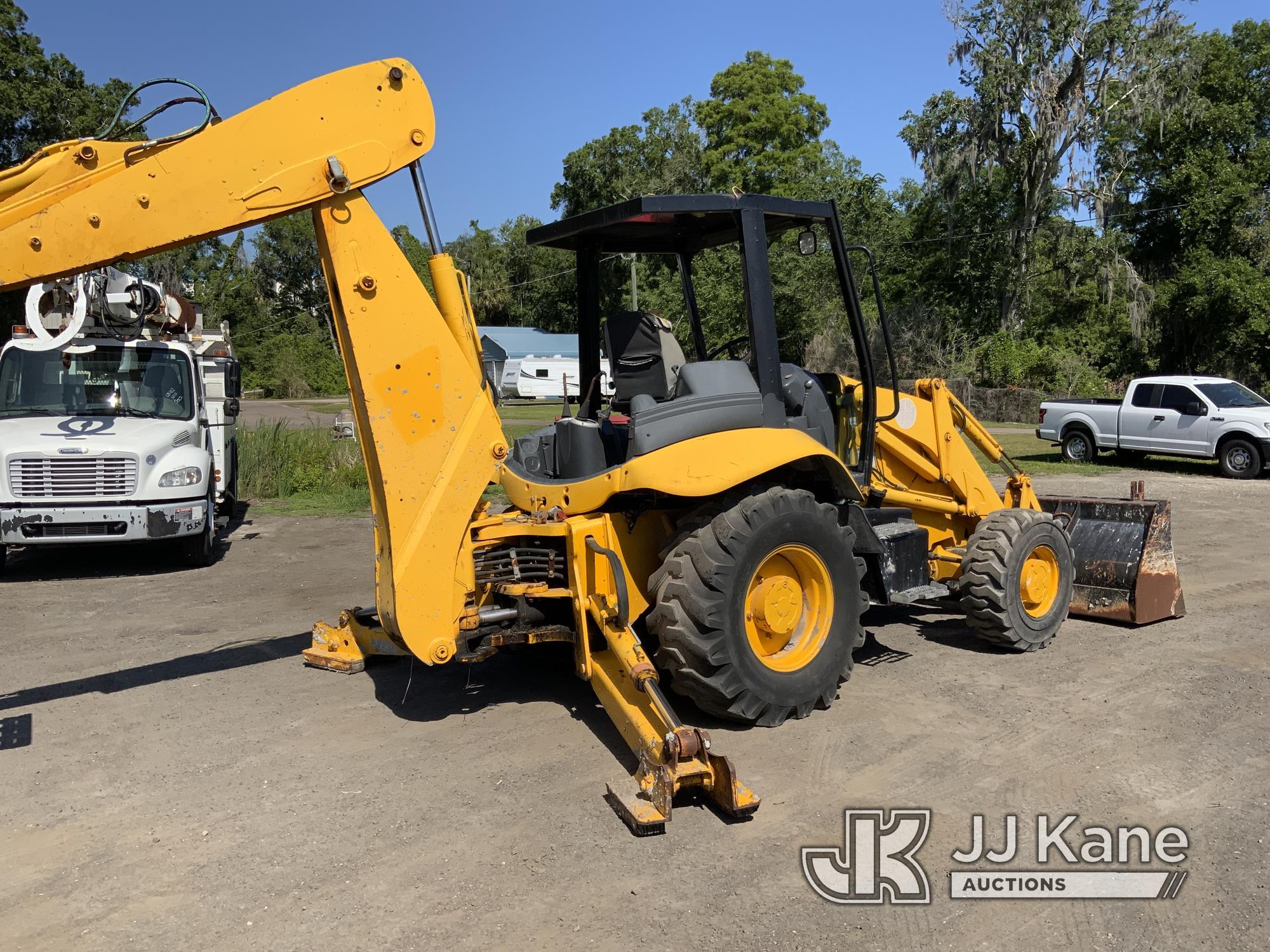 (Tampa, FL) 2003 JCB 214 Tractor Loader Extendahoe Runs, Moves & Operates) (Hydraulic Leak, Bad Brak