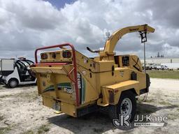 (Westlake, FL) 2014 Vermeer BC1500 Chipper (15in Drum), trailer mtd (Runs & Operates) (Body Damage)