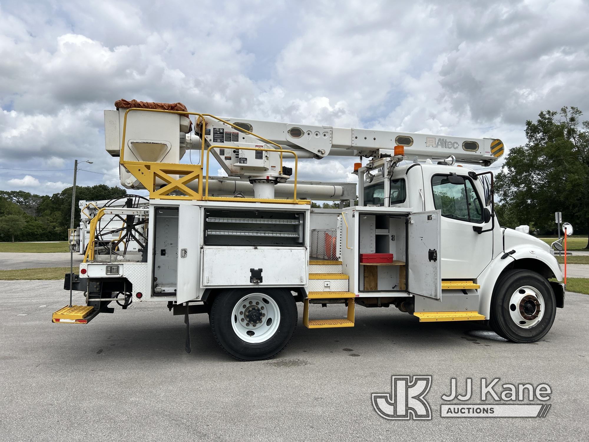 (Ocala, FL) Altec L42A, Over-Center Bucket Truck center mounted on 2012 Freightliner M2 106 Utility