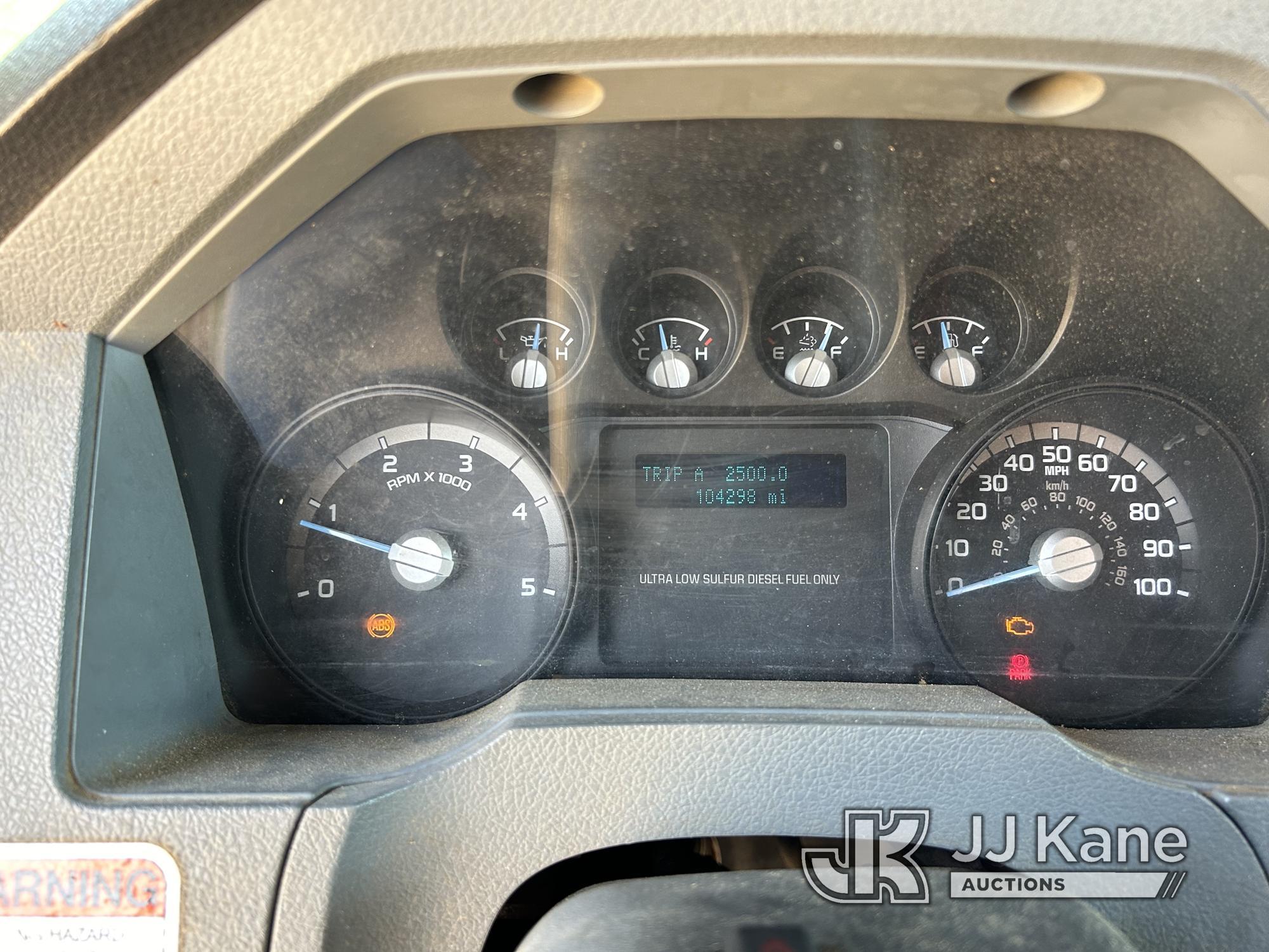 (Byram, MS) Altec LR756, Over-Center Bucket Truck mounted behind cab on 2013 Ford F750 Chipper Dump