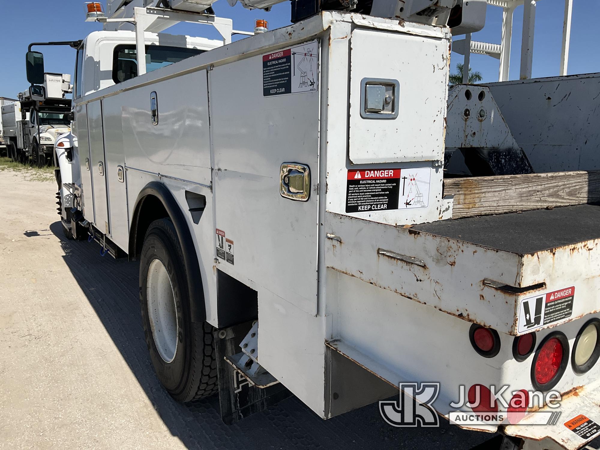 (Westlake, FL) Altec AA55, Bucket Truck rear mounted on 2016 International 4300 Utility Truck Runs,