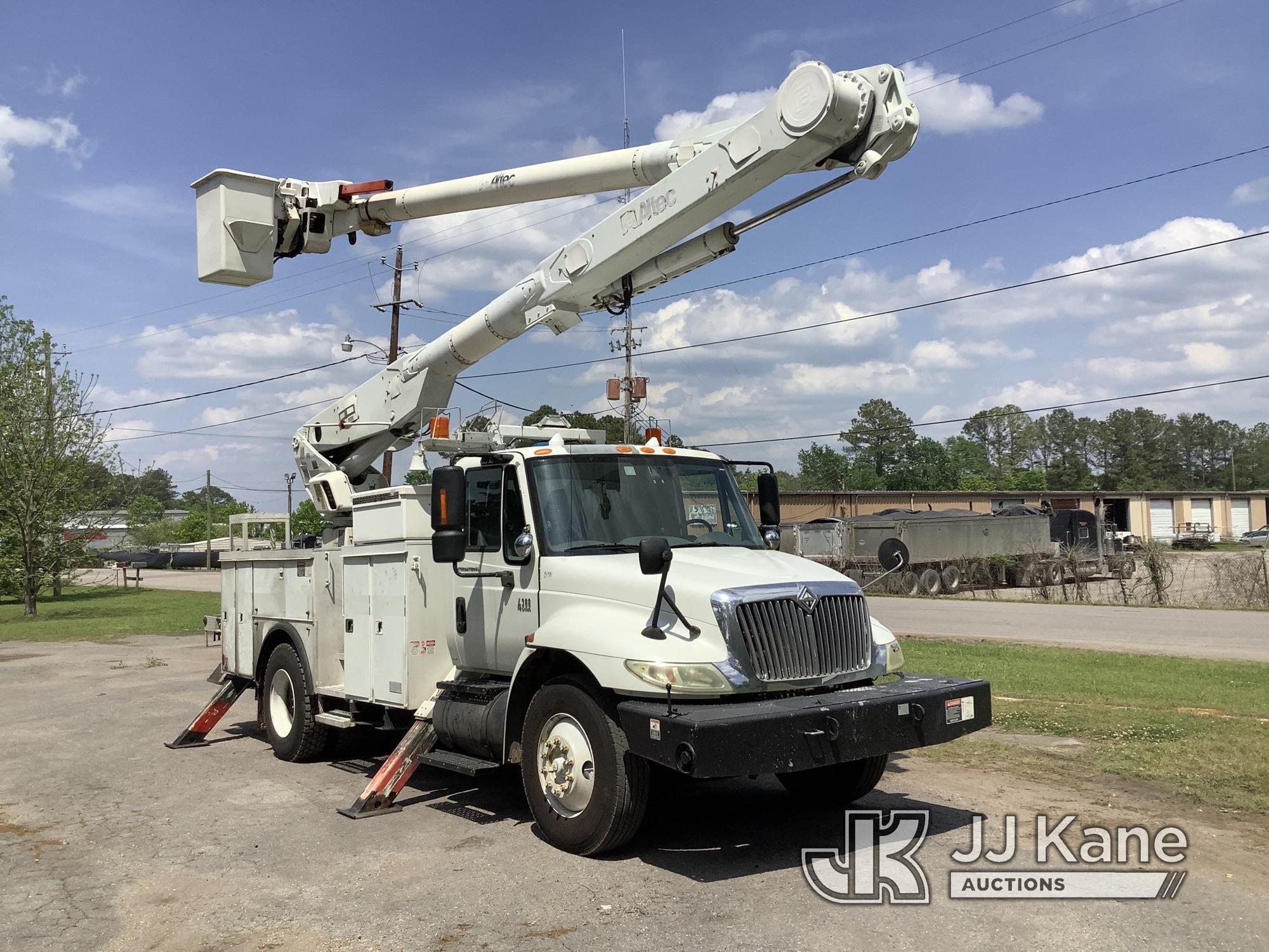 (Graysville, AL) Altec AM855, Over-Center Material Handling Bucket Truck rear mounted on 2004 Intern