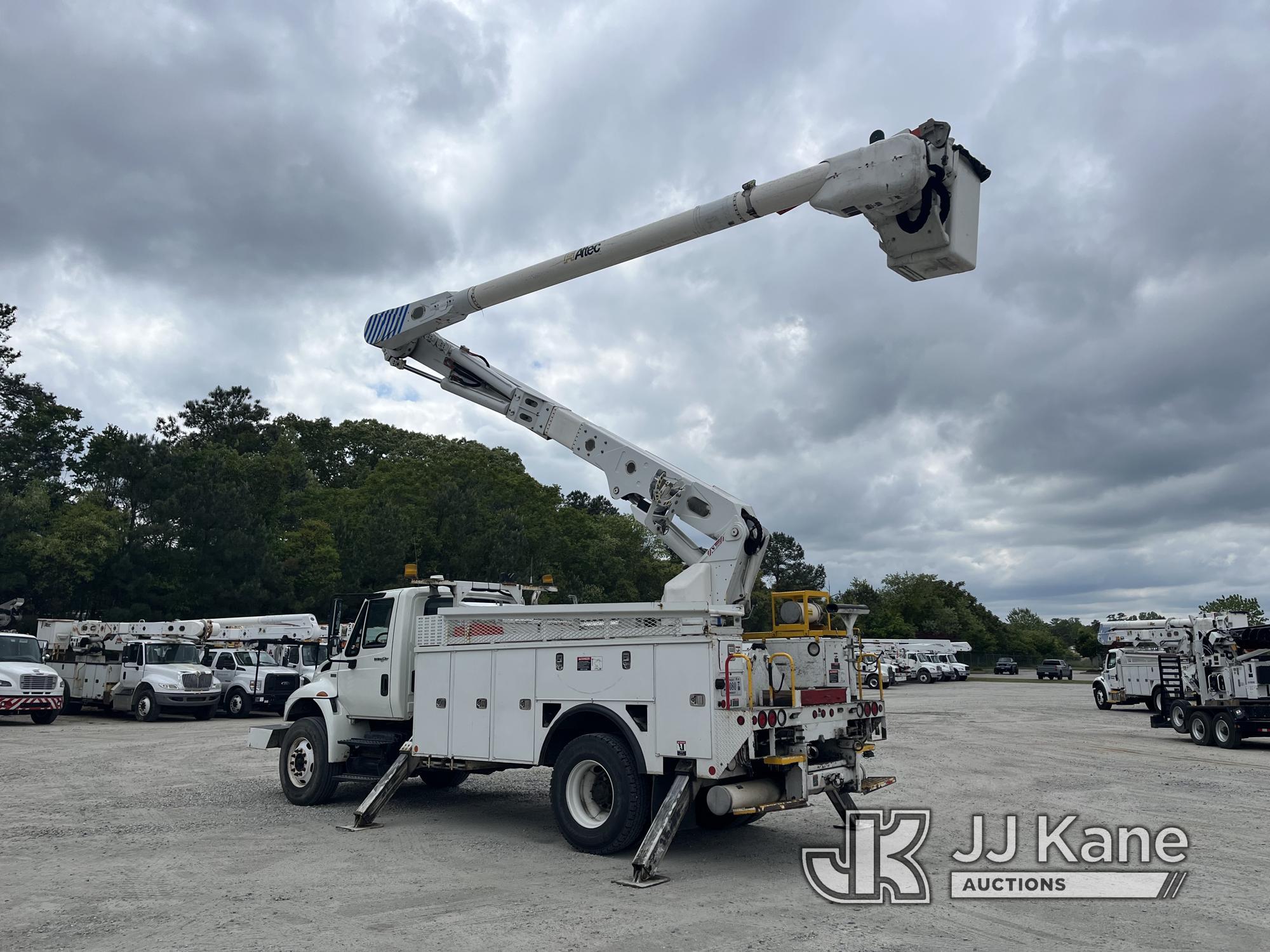 (Chester, VA) Altec AM55, Over-Center Material Handling Bucket Truck rear mounted on 2014 Internatio