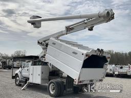 (Verona, KY) Altec LR760-E70, Over-Center Elevator Bucket Truck mounted behind cab on 2012 Ford F750