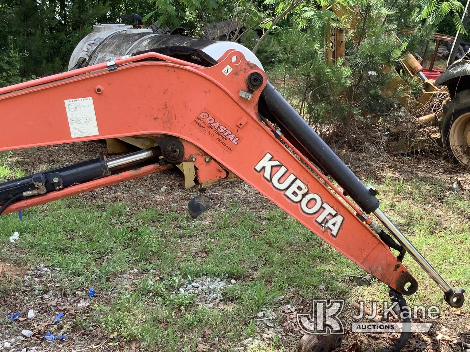 (Douglasville, GA) 2016 Kubota KX040-4 Mini Hydraulic Excavator Not Running Condition Unknown, Parts