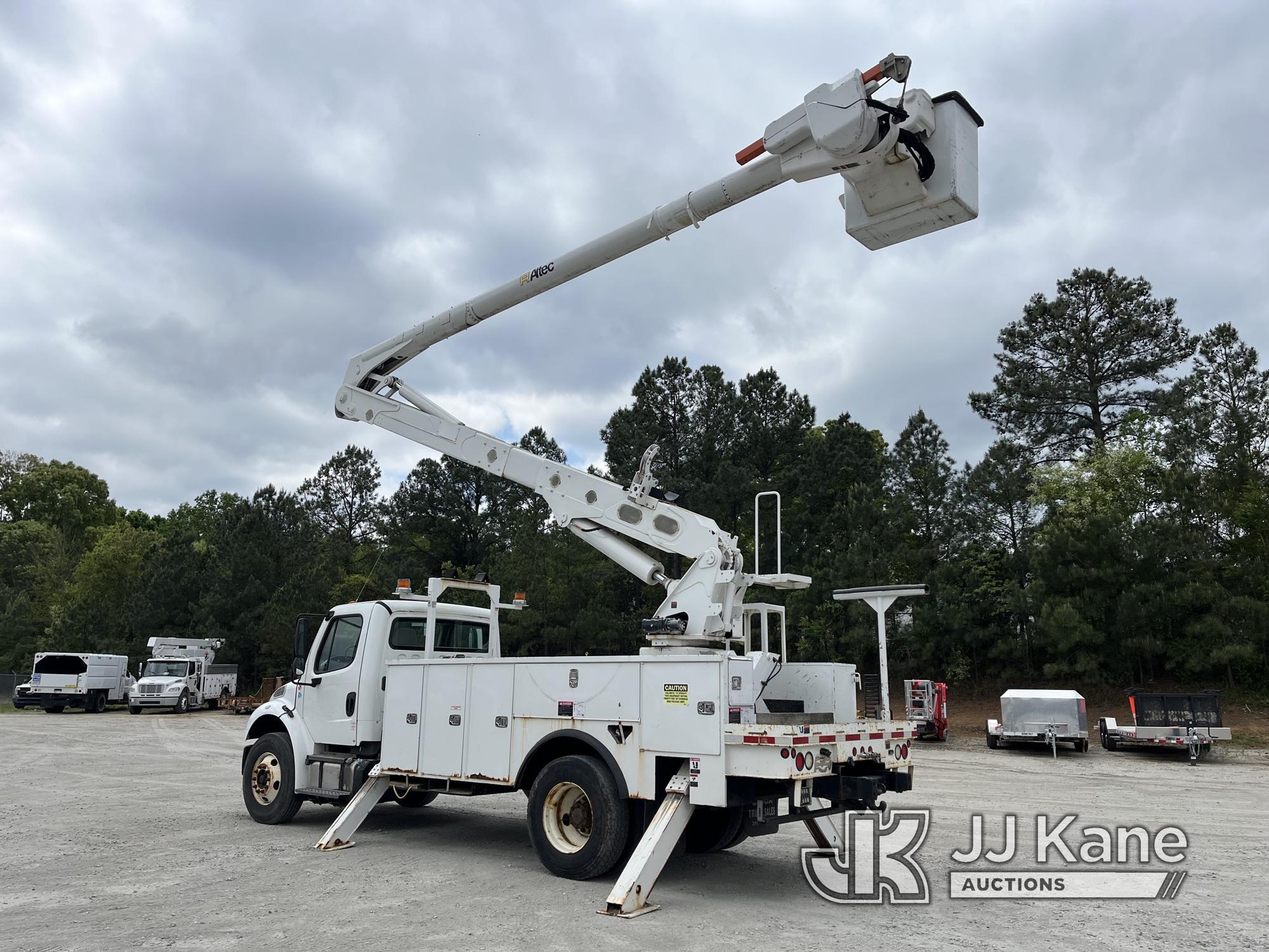 (Chester, VA) Altec AA55E, Material Handling Bucket Truck rear mounted on 2015 Freightliner M2 106 U