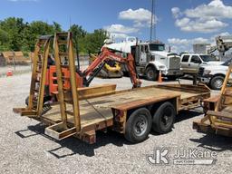 (Verona, KY) 2012 Belshe Industries WB14-2EP T/A Tagalong Equipment Trailer No Title) (Damaged Decki