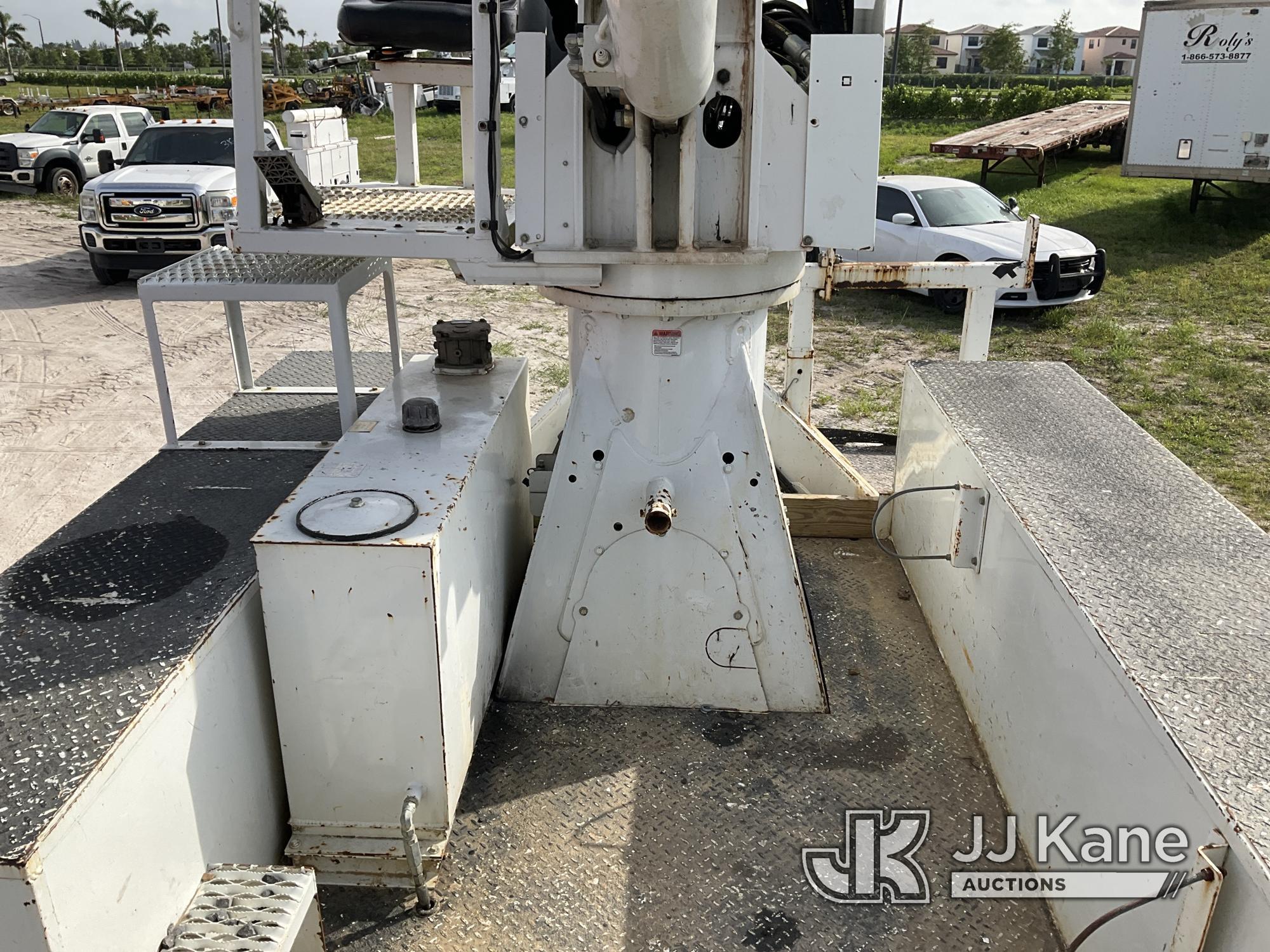 (Westlake, FL) Altec DM47B-TR, Digger Derrick rear mounted on 2017 International 4300 Utility Truck