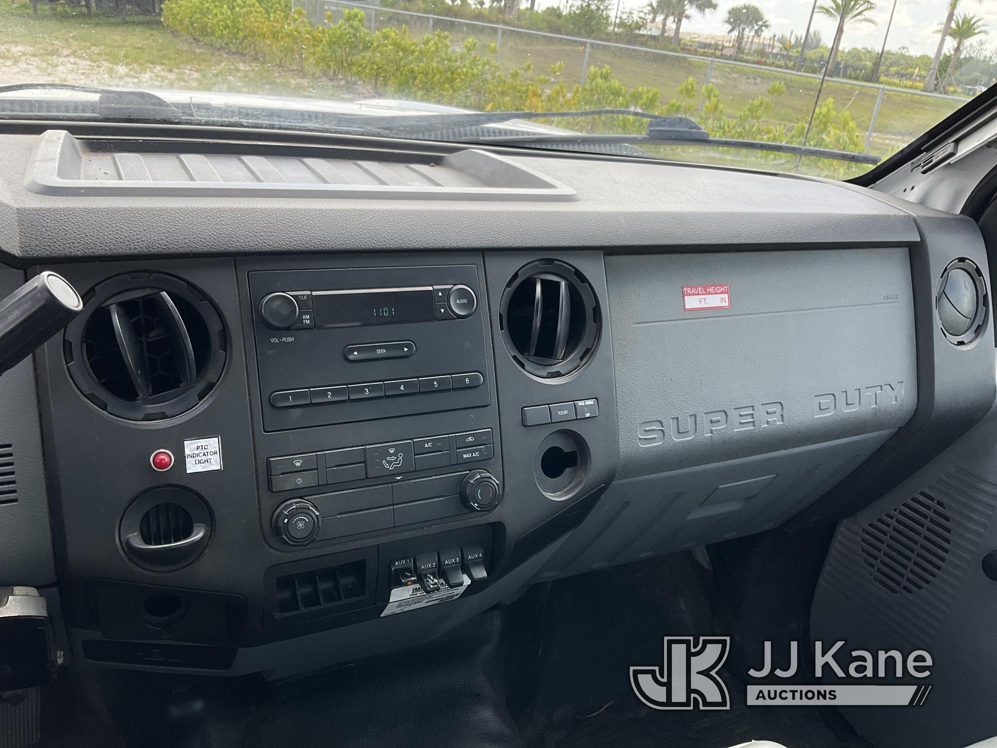 (Westlake, FL) Altec AT37G, Bucket Truck mounted behind cab on 2015 Ford F550 4x4 Flatbed/Utility Tr