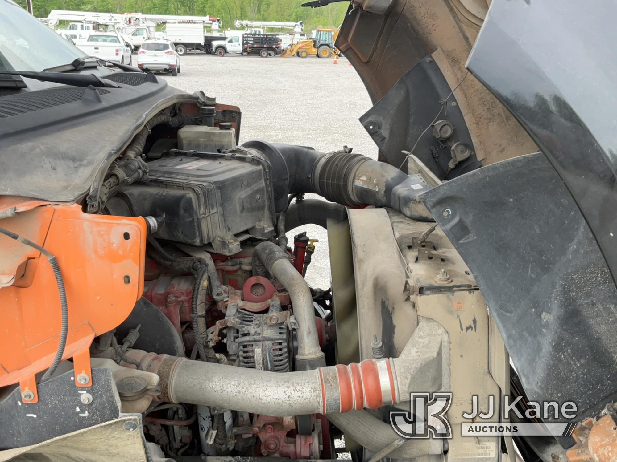 (Verona, KY) Altec LR756, Over-Center Bucket Truck mounted behind cab on 2013 Ford F750 Chipper Dump