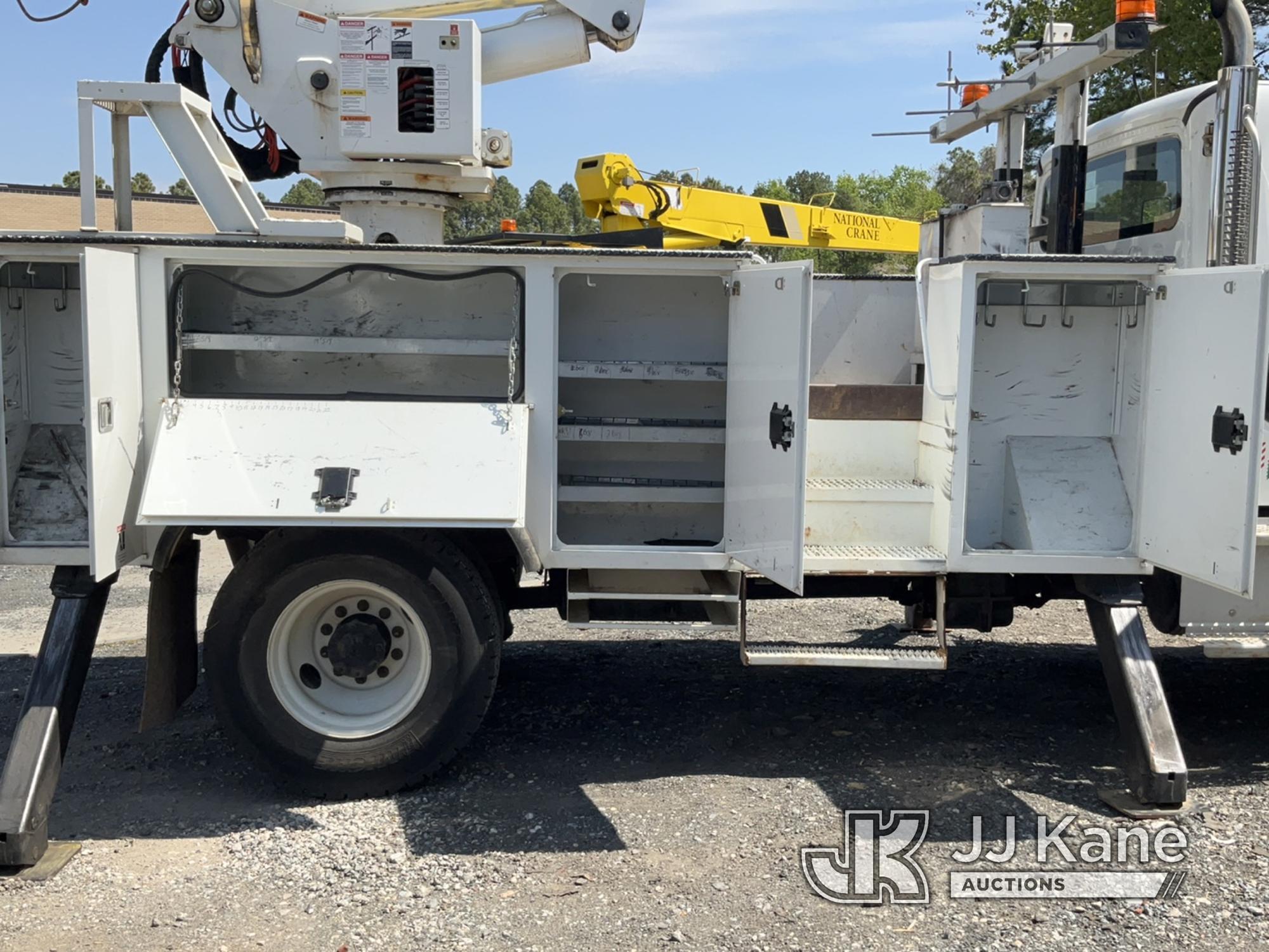 (Charlotte, NC) HiRanger TC55-MH, Material Handling Bucket Truck rear mounted on 2019 Freightliner M