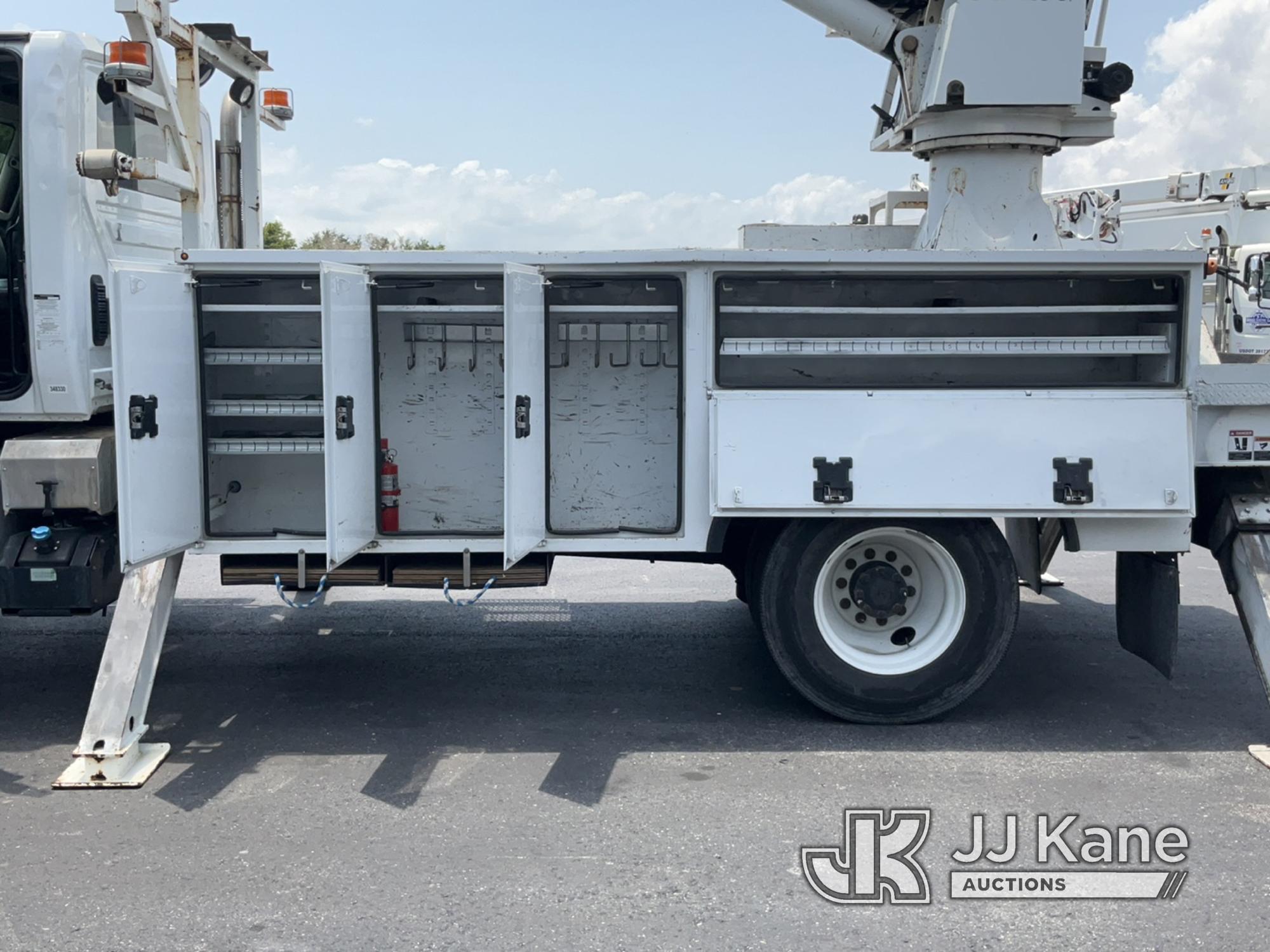 (Tampa, FL) Altec DC47-TR, Digger Derrick rear mounted on 2017 International 7300 4x4 Utility Truck