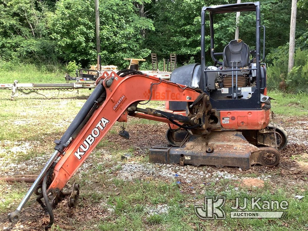 (Douglasville, GA) 2016 Kubota KX040-4 Mini Hydraulic Excavator Not Running Condition Unknown, Parts