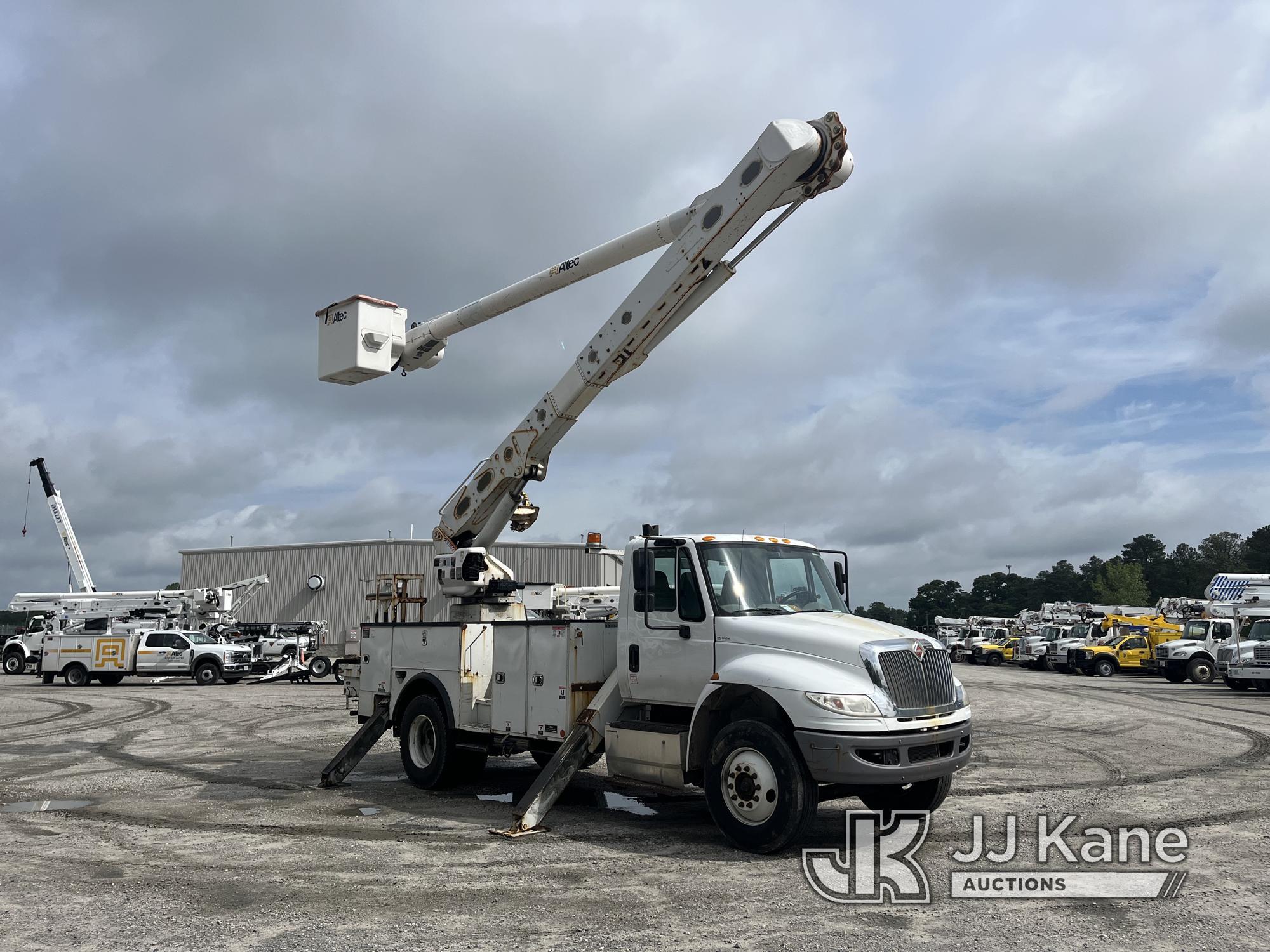 (Chester, VA) Altec AM55-MH, Over-Center Material Handling Bucket Truck rear mounted on 2018 Interna