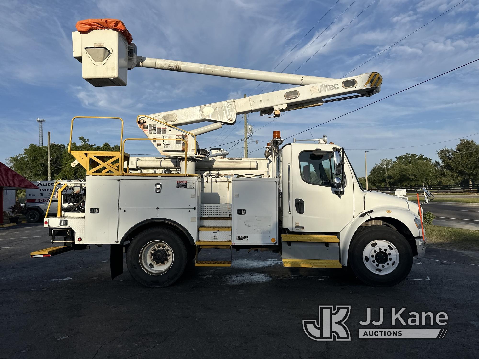 (Ocala, FL) Altec L42A, Over-Center Bucket Truck center mounted on 2012 Freightliner M2 106 Utility