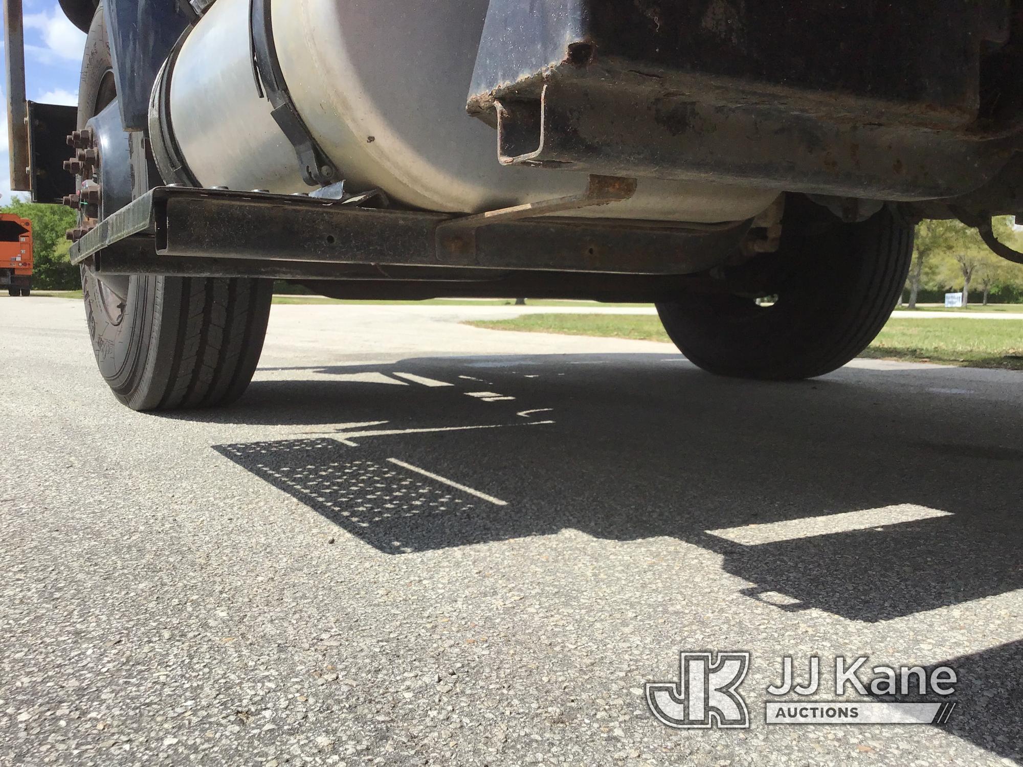 (Ocala, FL) Altec LR756, Over-Center Bucket Truck mounted behind cab on 2013 Ford F750 Chipper Dump