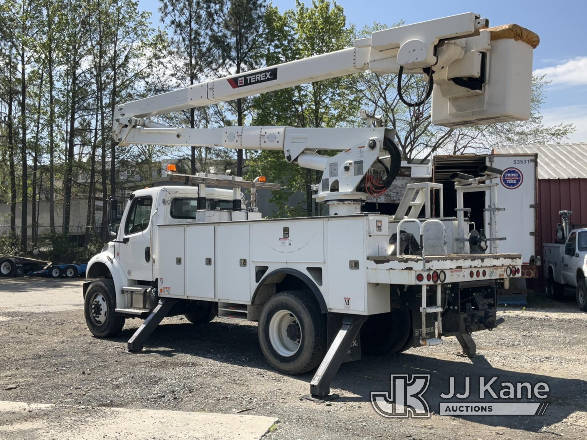 (Charlotte, NC) HiRanger TC55-MH, Articulating Material Handling Bucket Truck rear mounted on 2019 F