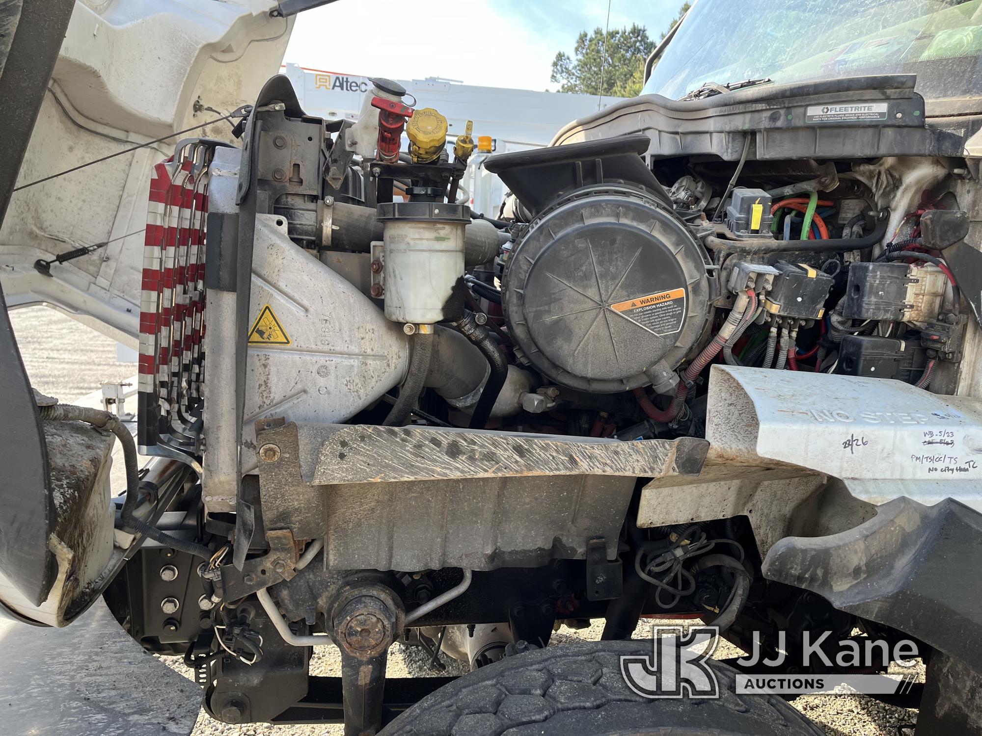 (Chester, VA) Altec DM47B-TR, Digger Derrick rear mounted on 2020 International HV507 4x4 Utility Tr