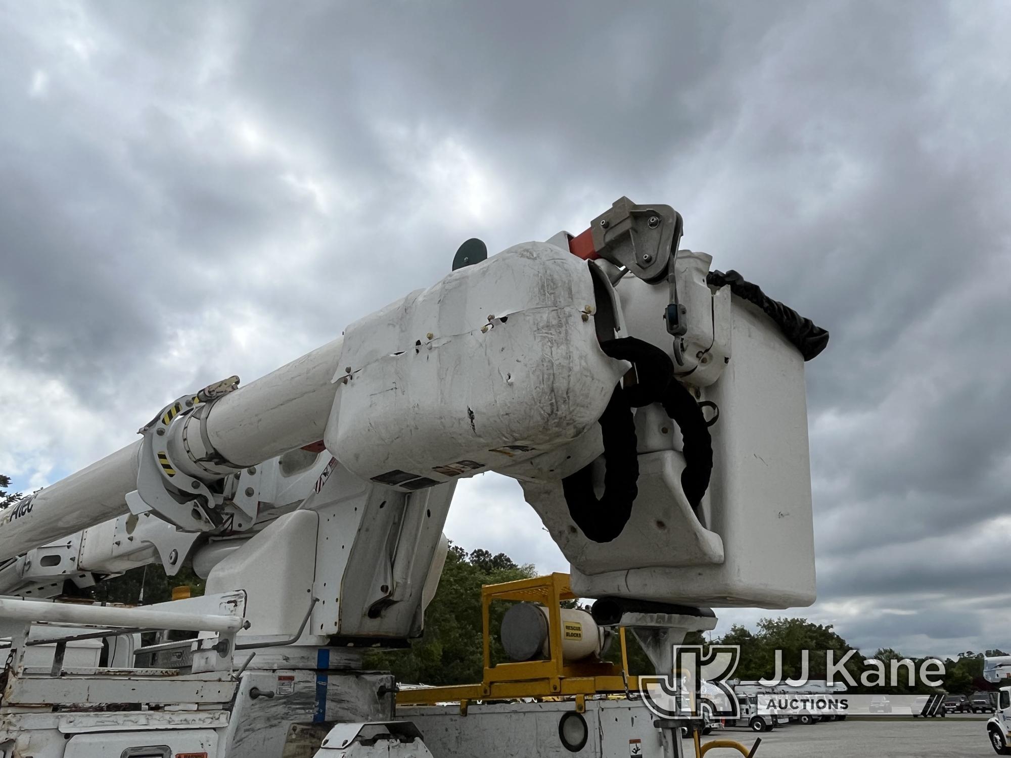 (Chester, VA) Altec AM55, Over-Center Material Handling Bucket Truck rear mounted on 2014 Internatio