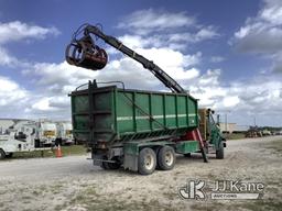 (Westlake, FL) Prentice 2124 BC, Telescopic Grappleboom/Log Loader Crane mounted behind cab on 2008