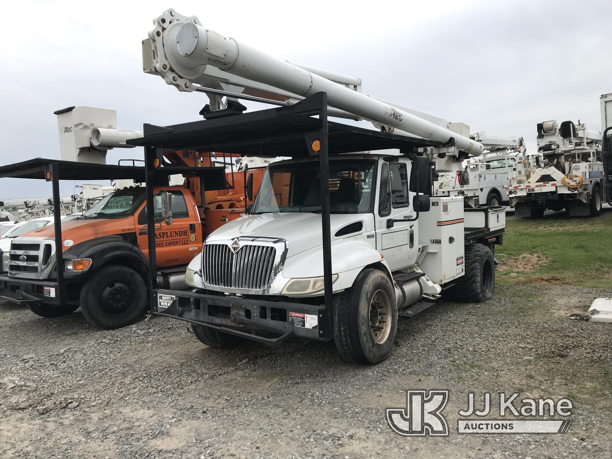 (Mount Airy, NC) Altec LR758RM, Over-Center Bucket Truck rear mounted on 2013 International 4300 Fla