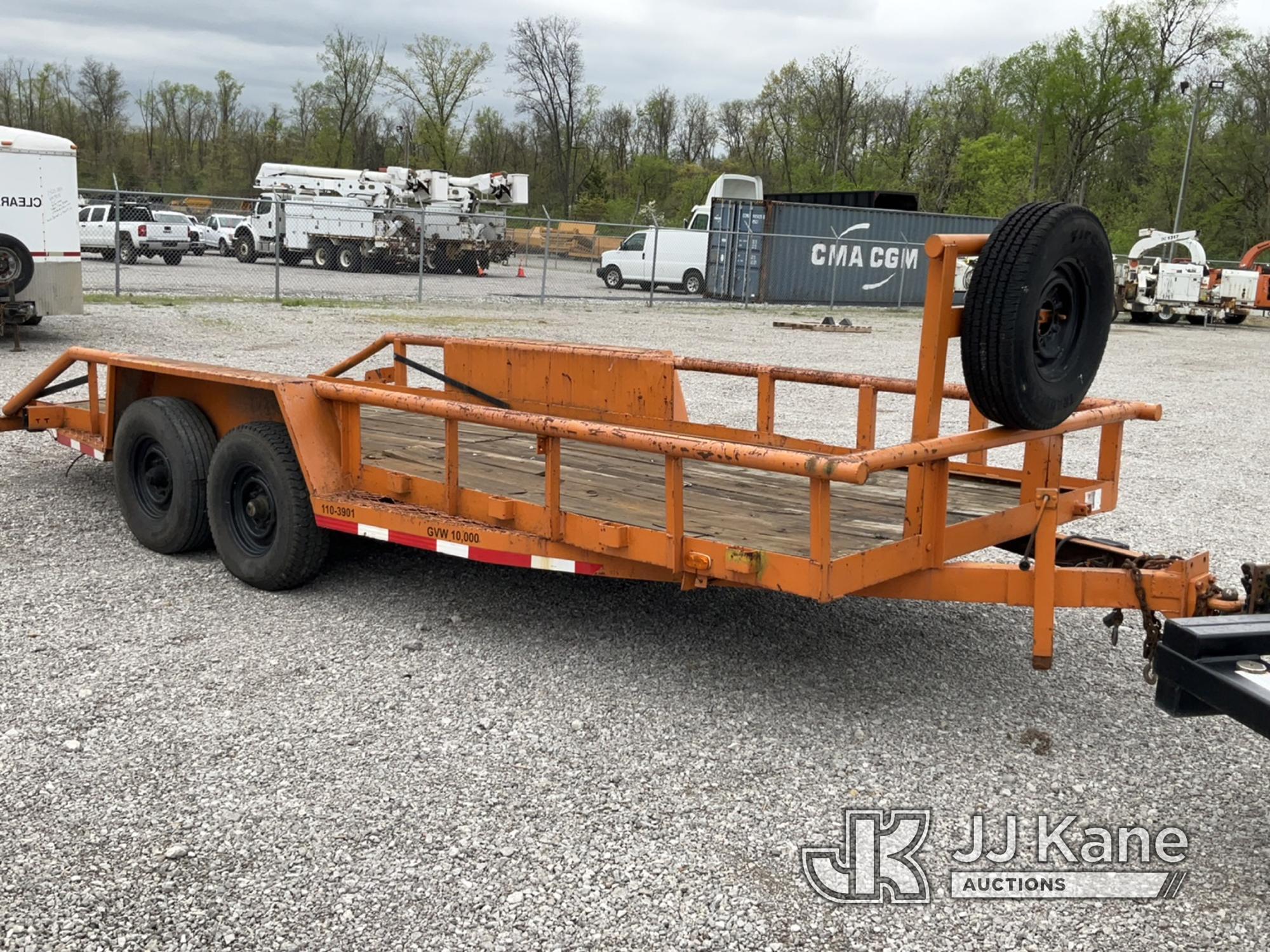 (Verona, KY) 1993 Berh T/A Tagalong Equipment Trailer Seller Notes: Cracked Frame