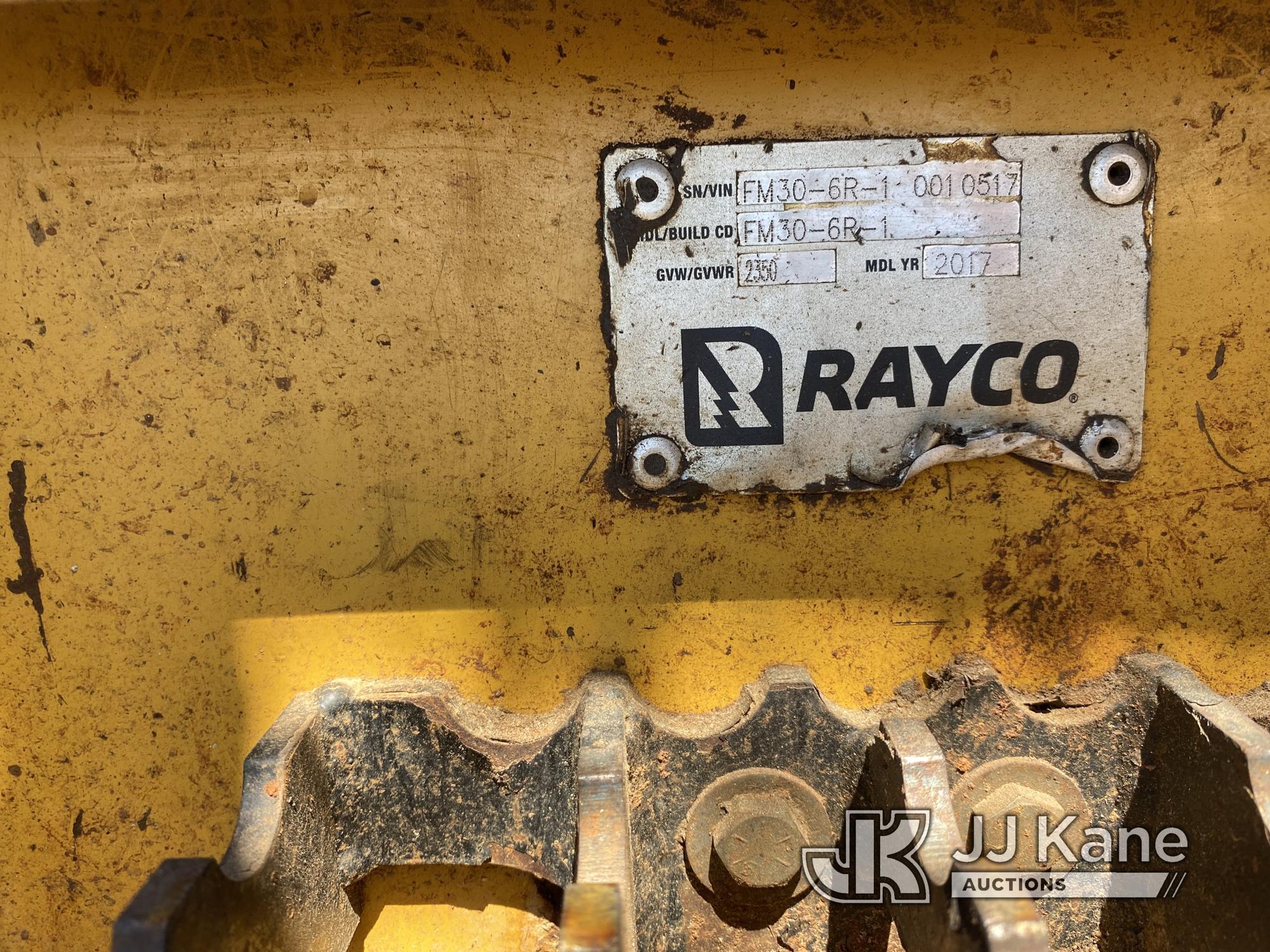 (Villa Rica, GA) 2017 2017 Rayco FM30-6R-1 Mulcher (Covers & Parts Removed) (Parts Only) NOTE: This