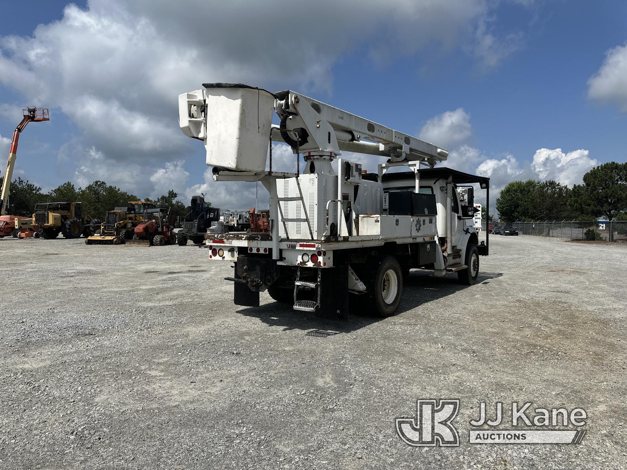 (Villa Rica, GA) Altec LRV-60E70, Over-Center Elevator Bucket Truck rear mounted on 2013 Freightline