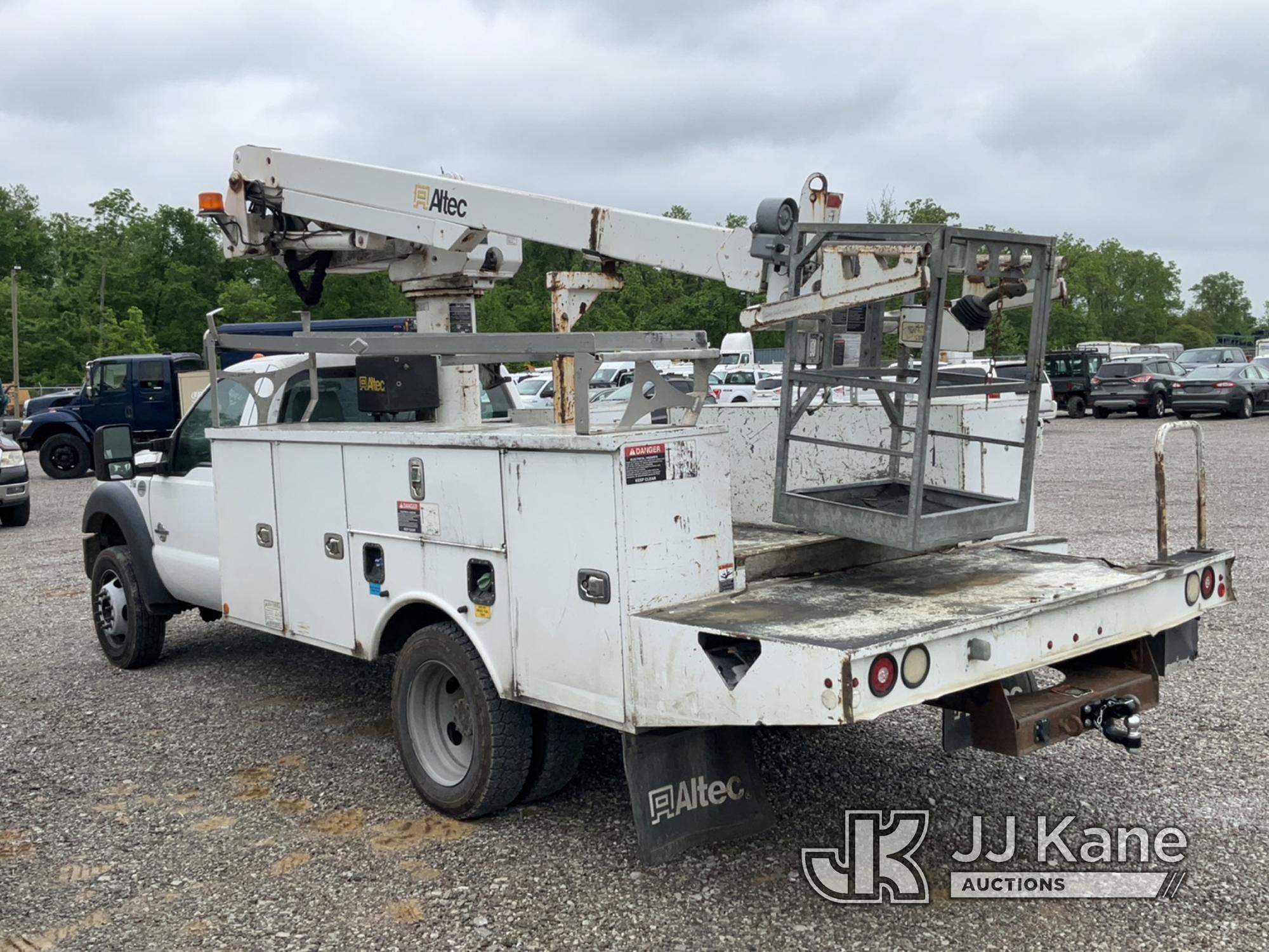 (Verona, KY) Altec AT235P, Telescopic Non-Insulated Cable Placing Bucket Truck mounted behind cab on