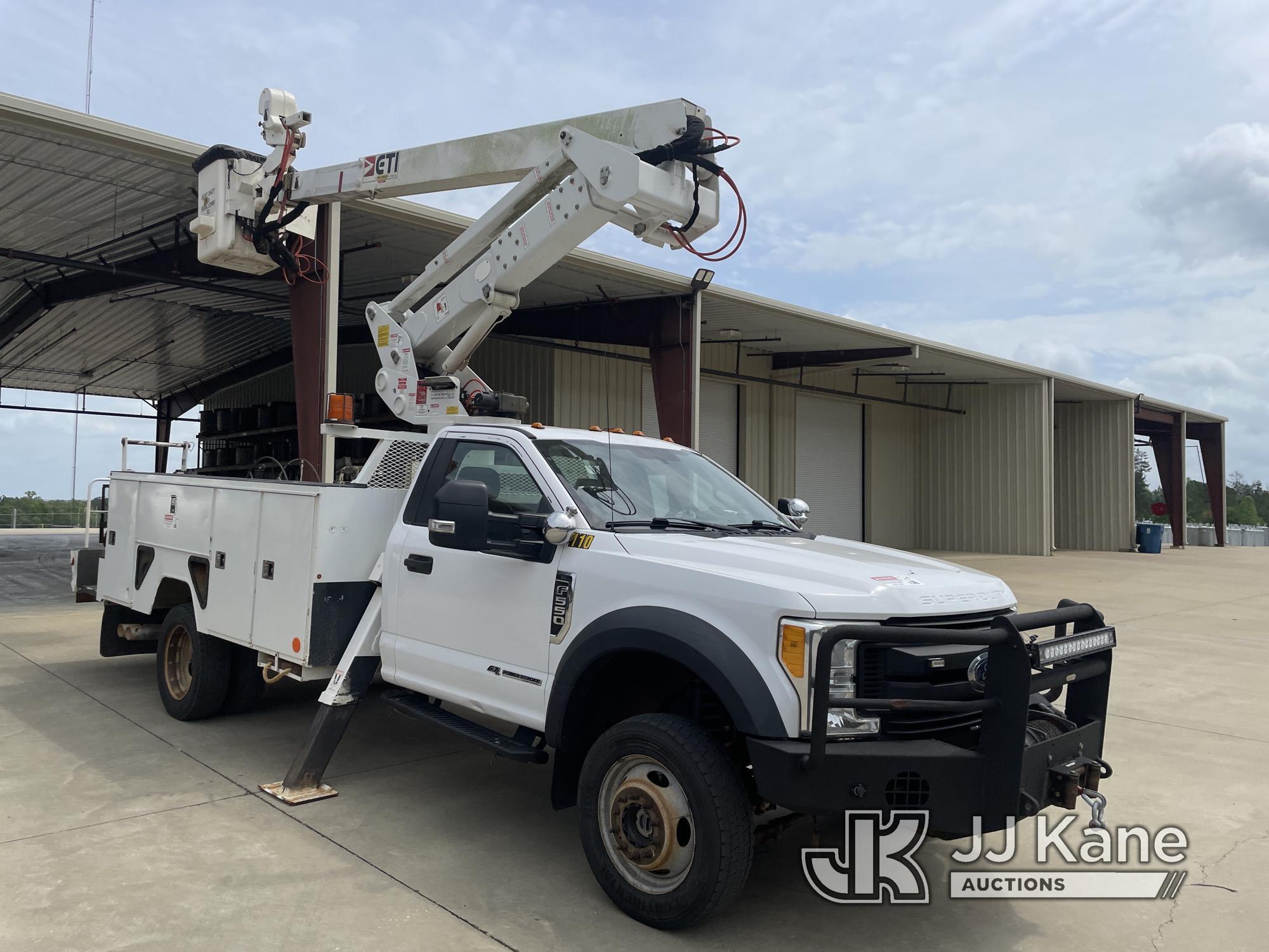 (Jackson, AL) ETI ETCMH40IH, Articulating & Telescopic Material Handling Bucket Truck mounted behind