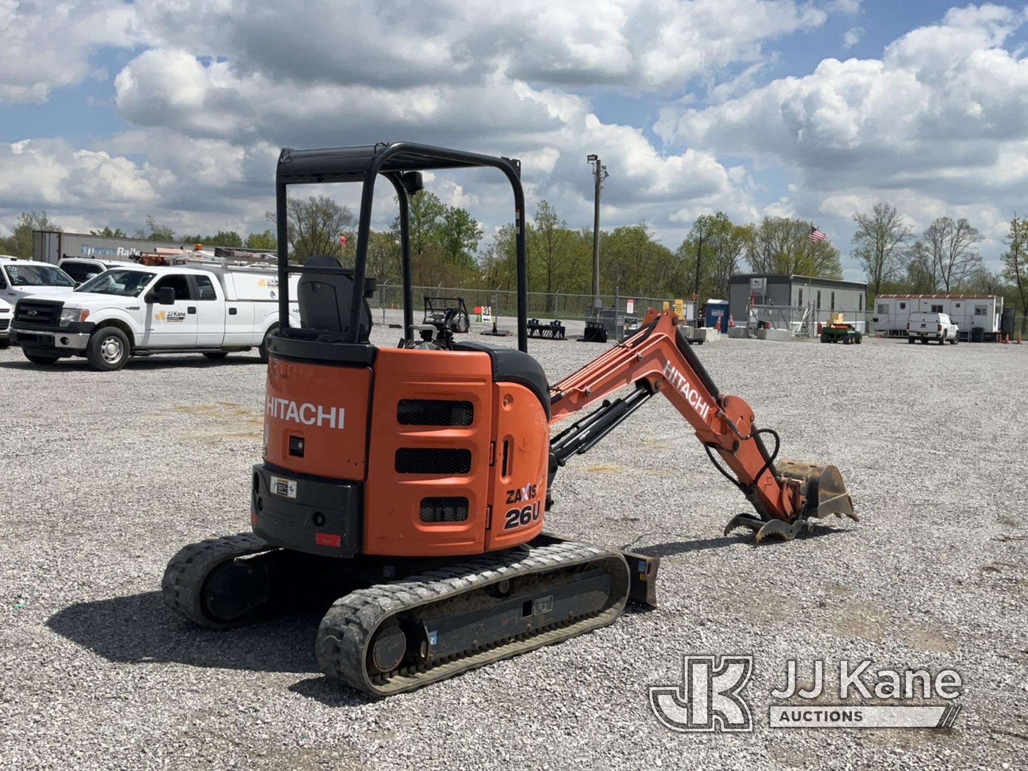 (Verona, KY) 2016 Hitachi ZX26U-5N Mini Hydraulic Excavator Runs, Moves & Operates