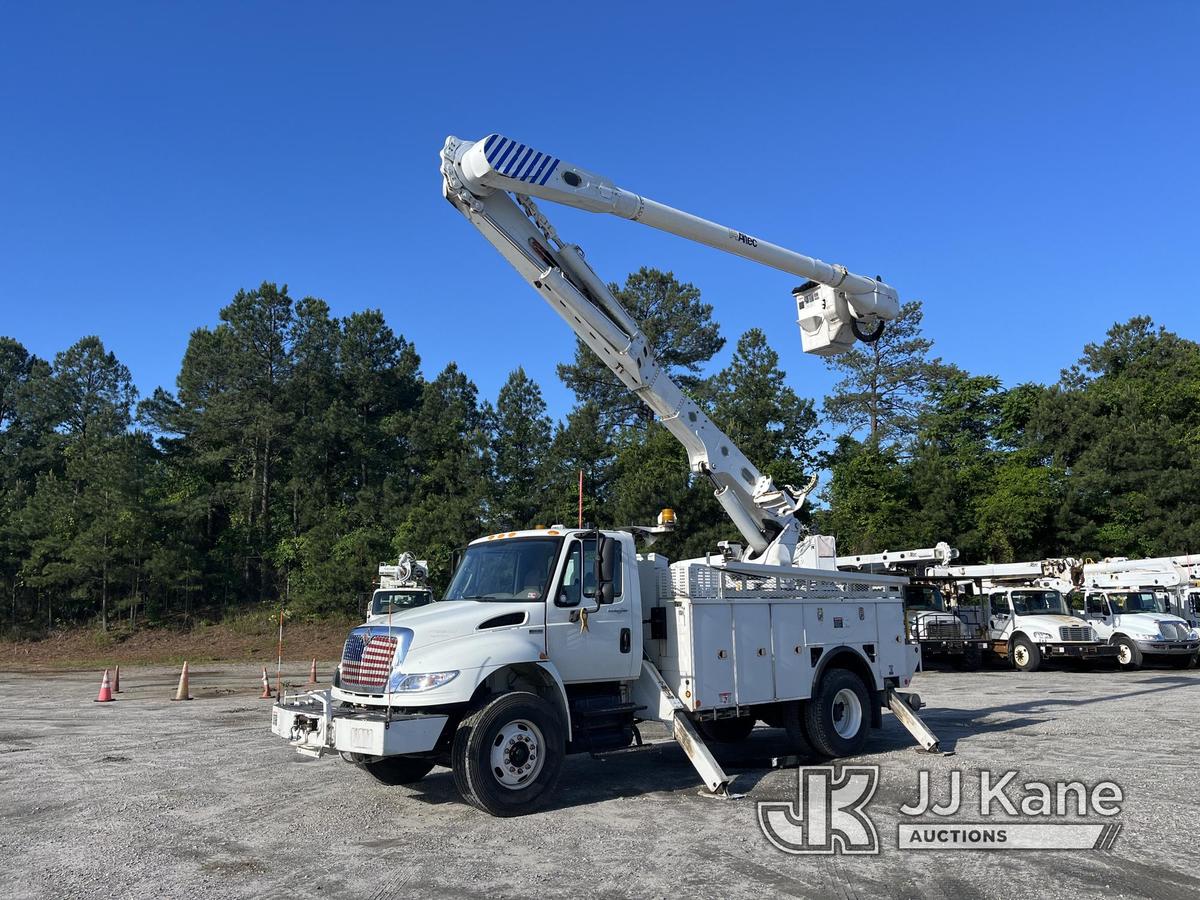 (Chester, VA) Altec AM55, Over-Center Material Handling Bucket Truck rear mounted on 2014 Internatio