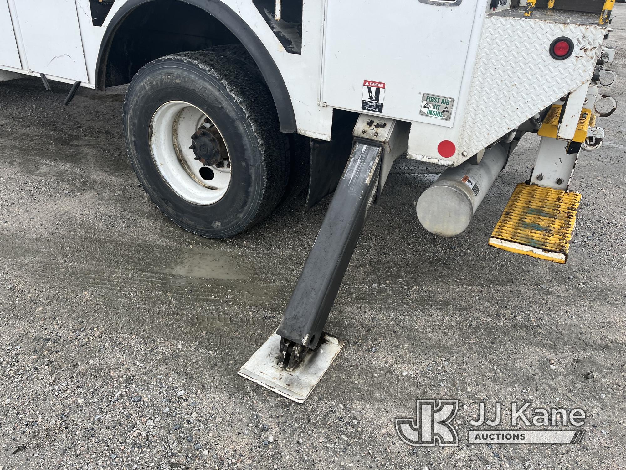 (Chester, VA) Altec AM55, Over-Center Material Handling Bucket Truck rear mounted on 2014 Internatio