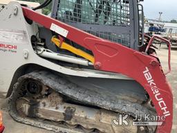 (Conway, AR) 2017 Takeuchi TL12 Skid Steer Loader Not Running, Condition Unknown, Cab Glass Broken,