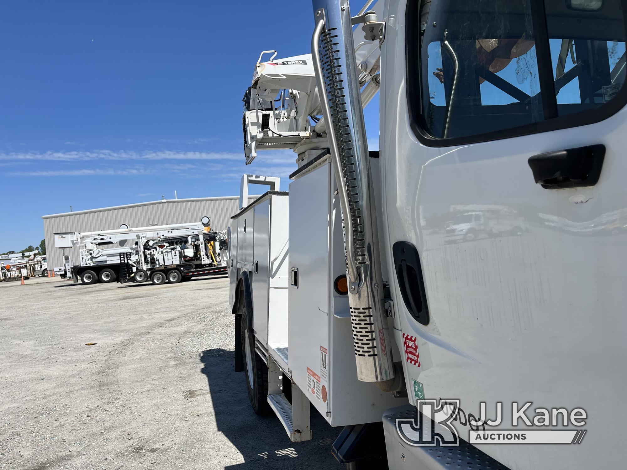 (Chester, VA) Terex Commander C4047, Digger Derrick rear mounted on 2022 Freightliner M2 4x4 Utility