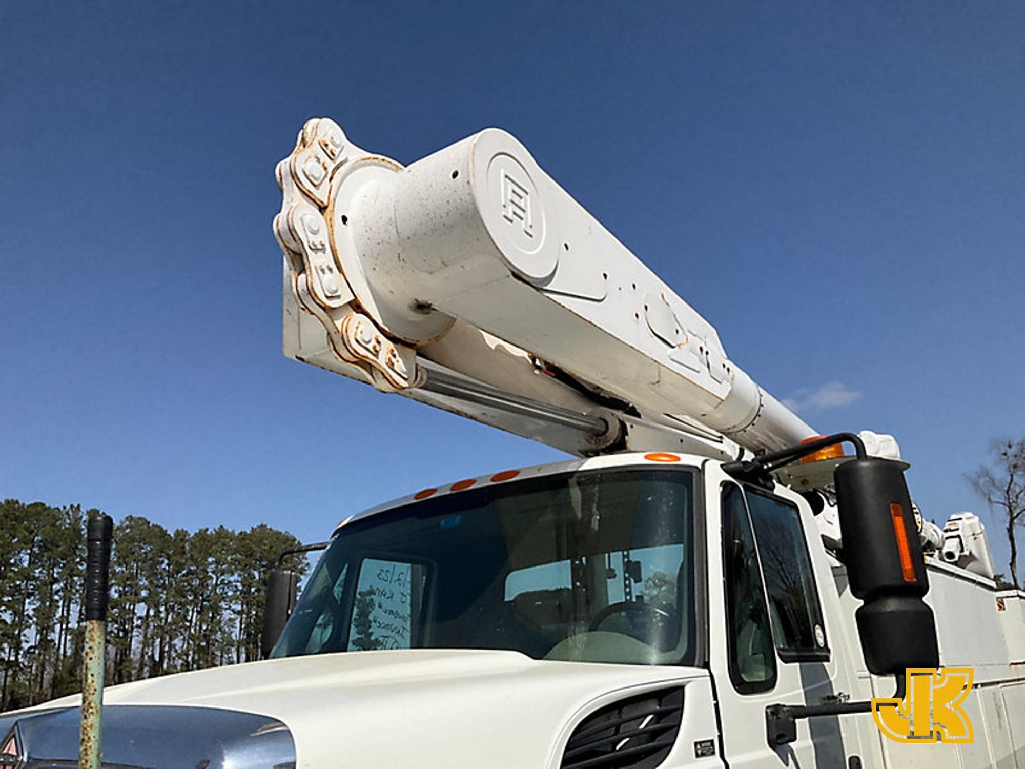 (Florence, SC) Altec AM55-MH, Over-Center Material Handling Bucket Truck rear mounted on 2008 Intern